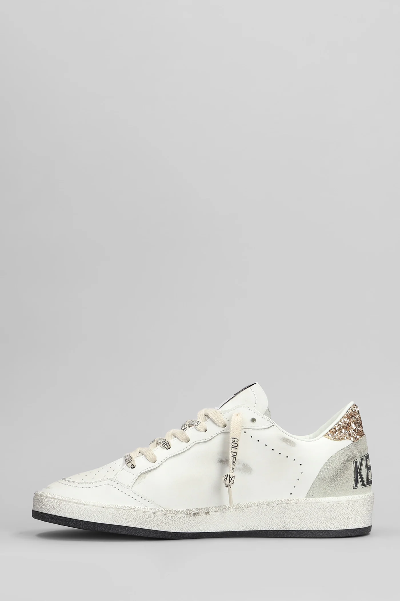 Ball Star Sneakers in white leather - Image 3