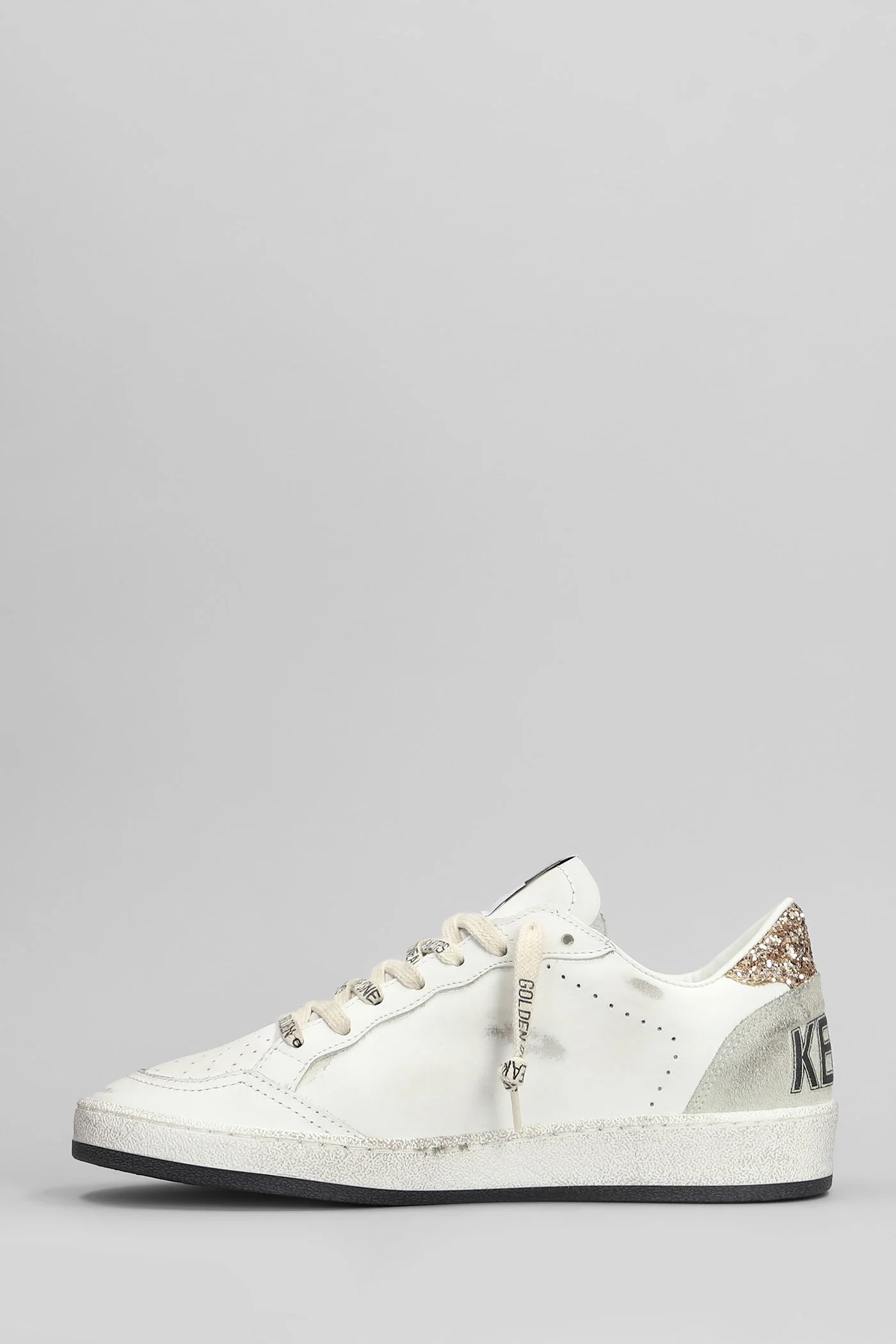 Ball Star Sneakers in white leather - Image 3