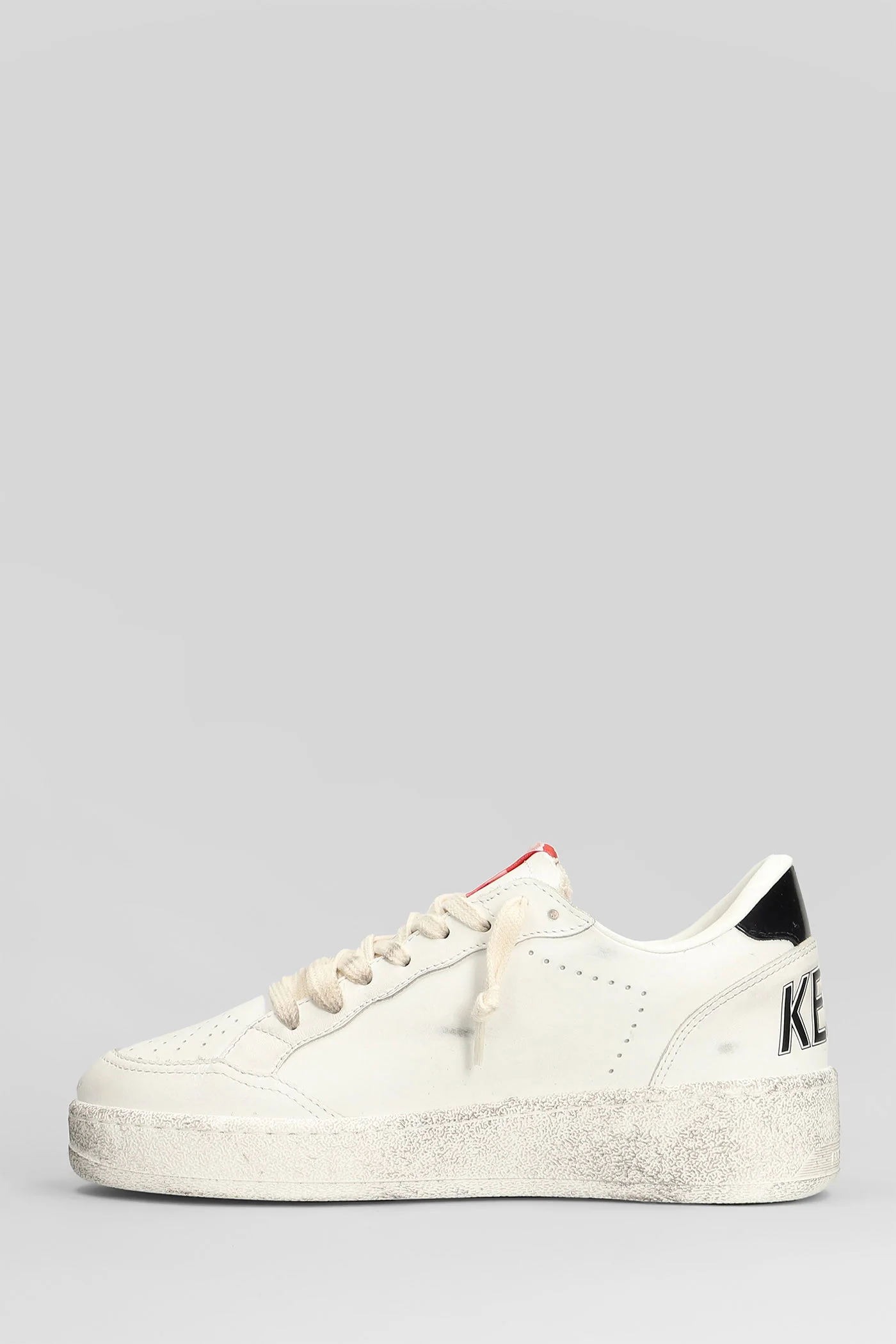 Ball Star Sneakers in white leather - Image 3