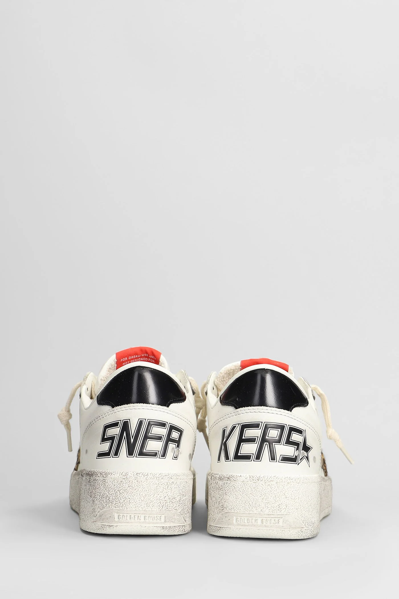 Ball Star Sneakers in white leather - Image 4
