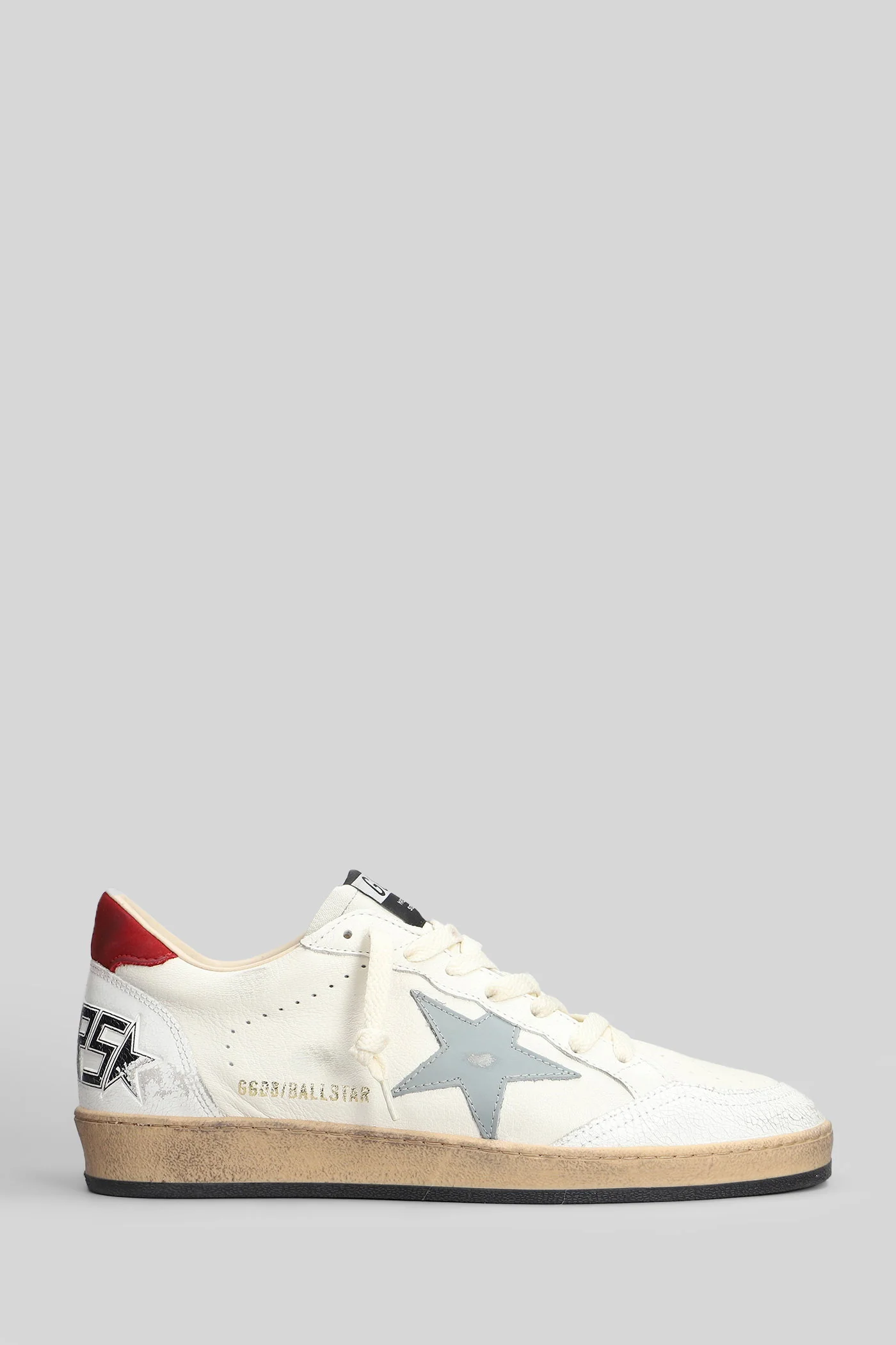 Ball Star Sneakers in white leather