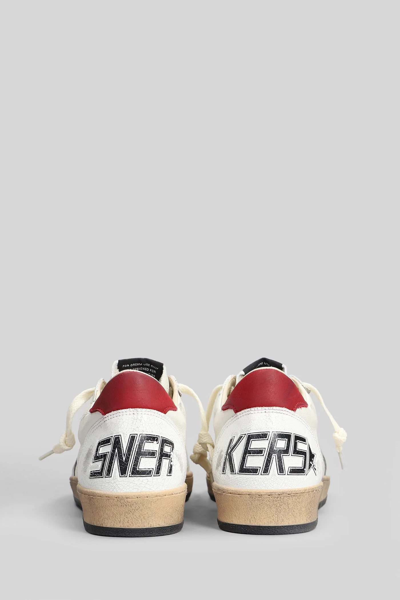 Ball Star Sneakers in white leather - Image 4