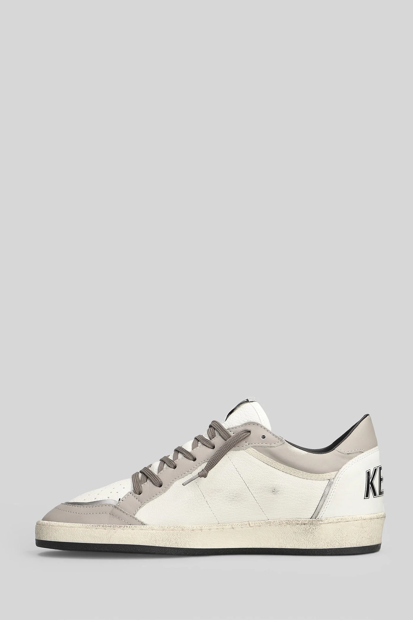 Ball Star Sneakers in white leather - Image 3