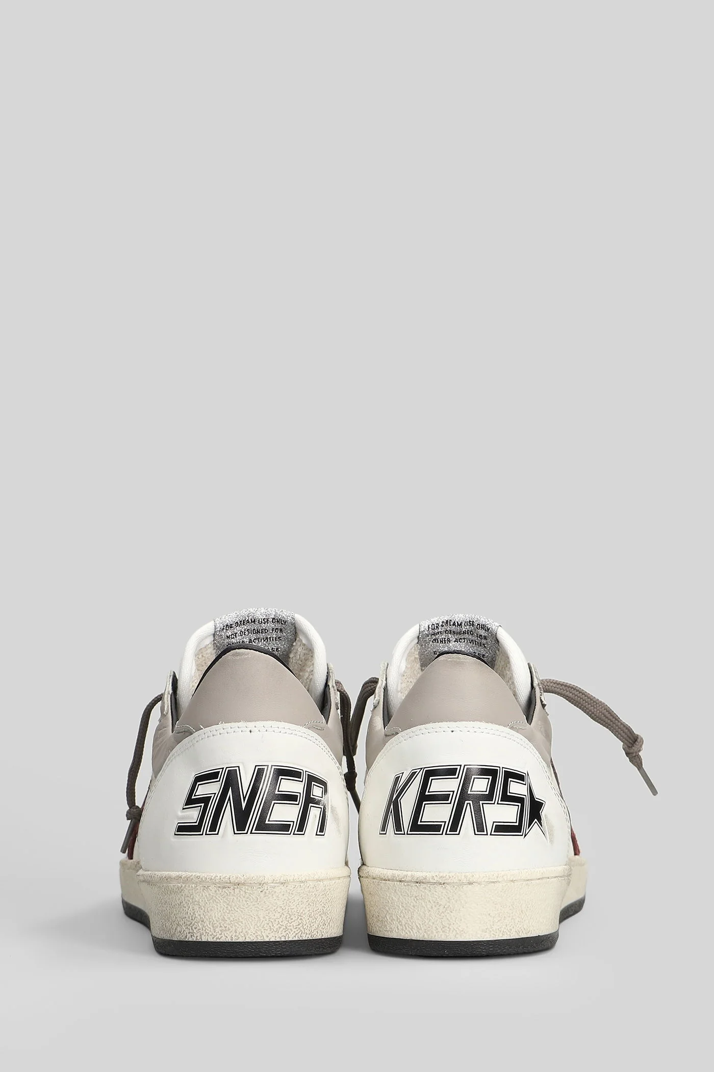 Ball Star Sneakers in white leather - Image 4