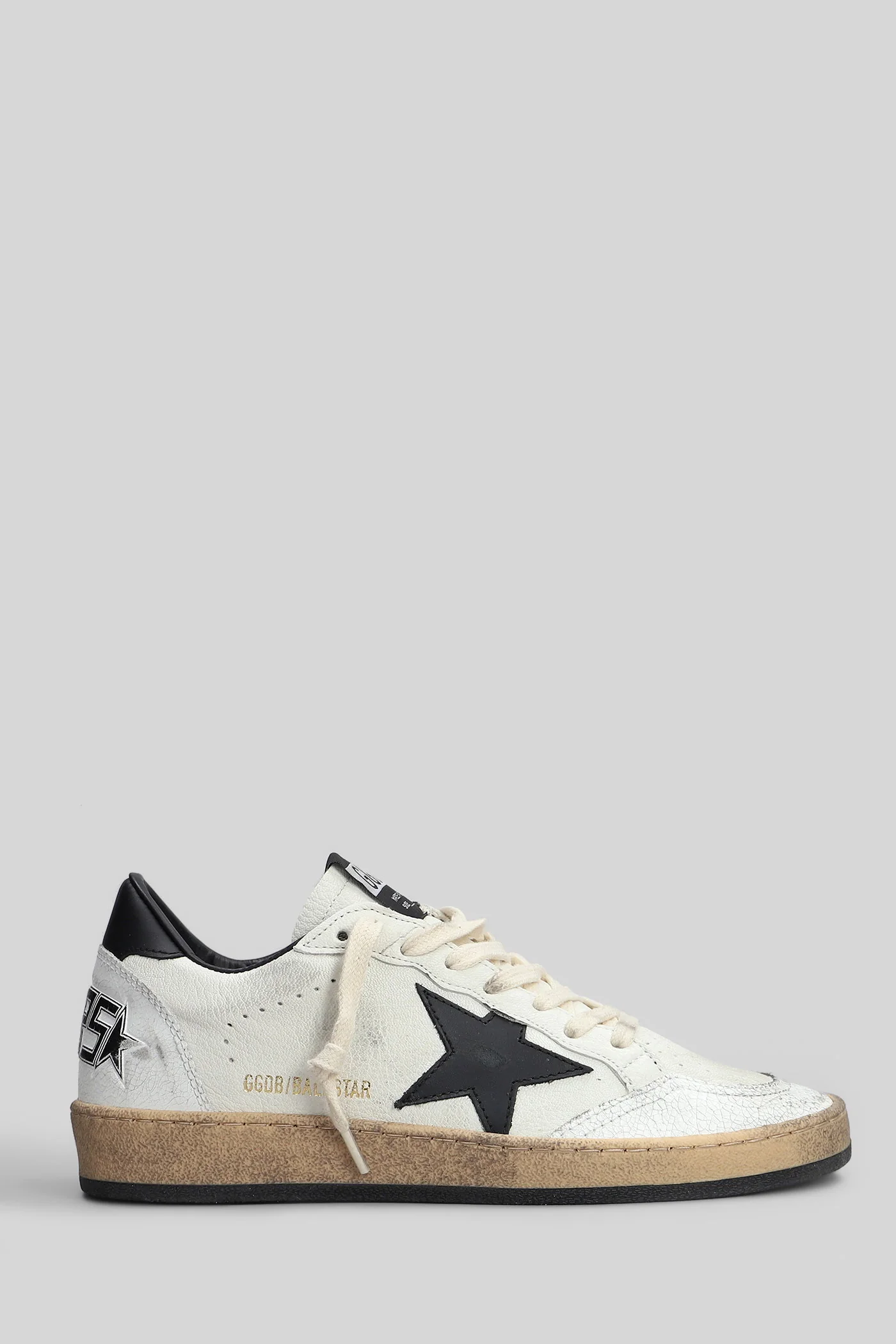 Ball Star Sneakers in white leather