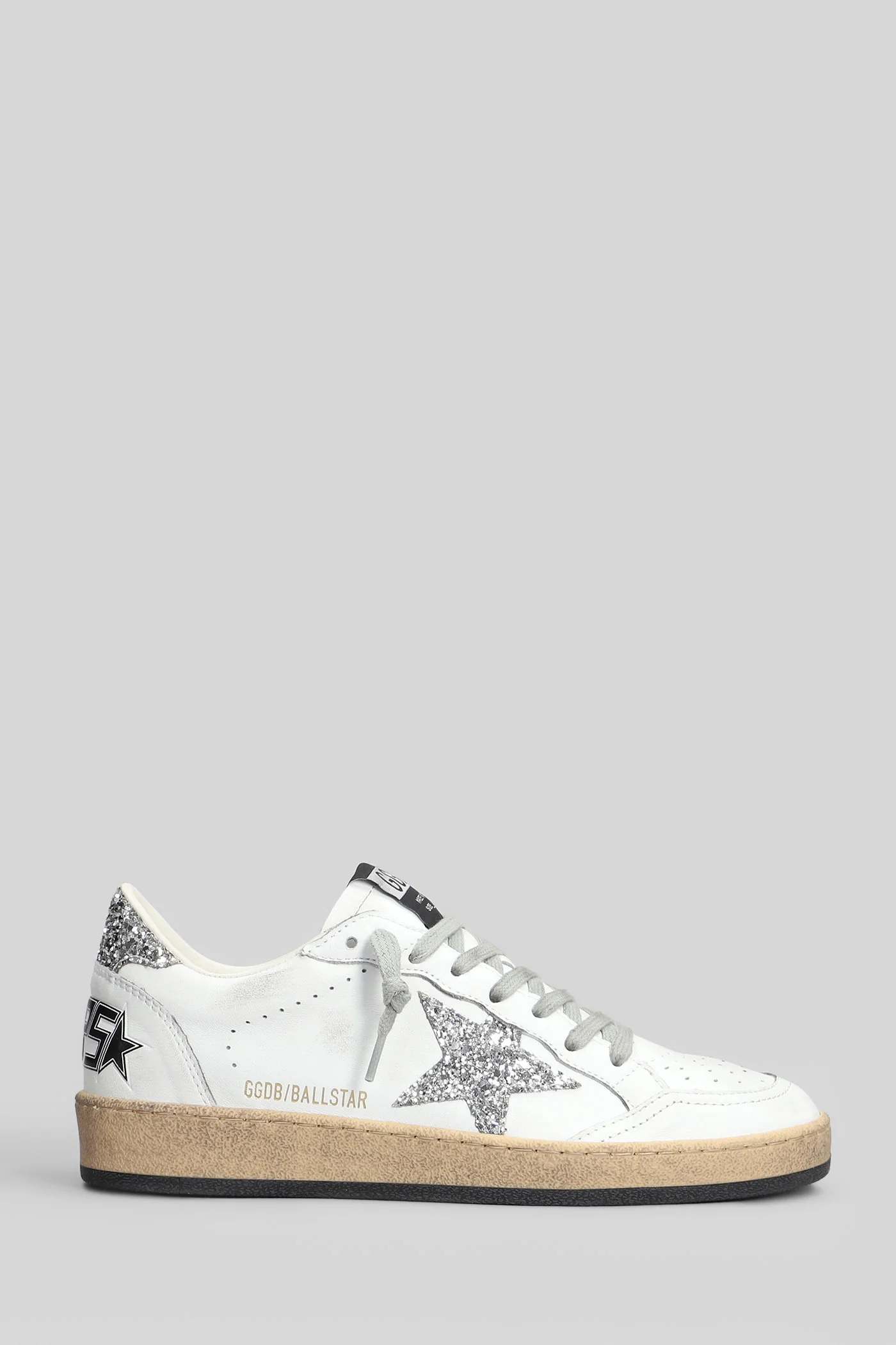 Ball Star Sneakers in white leather