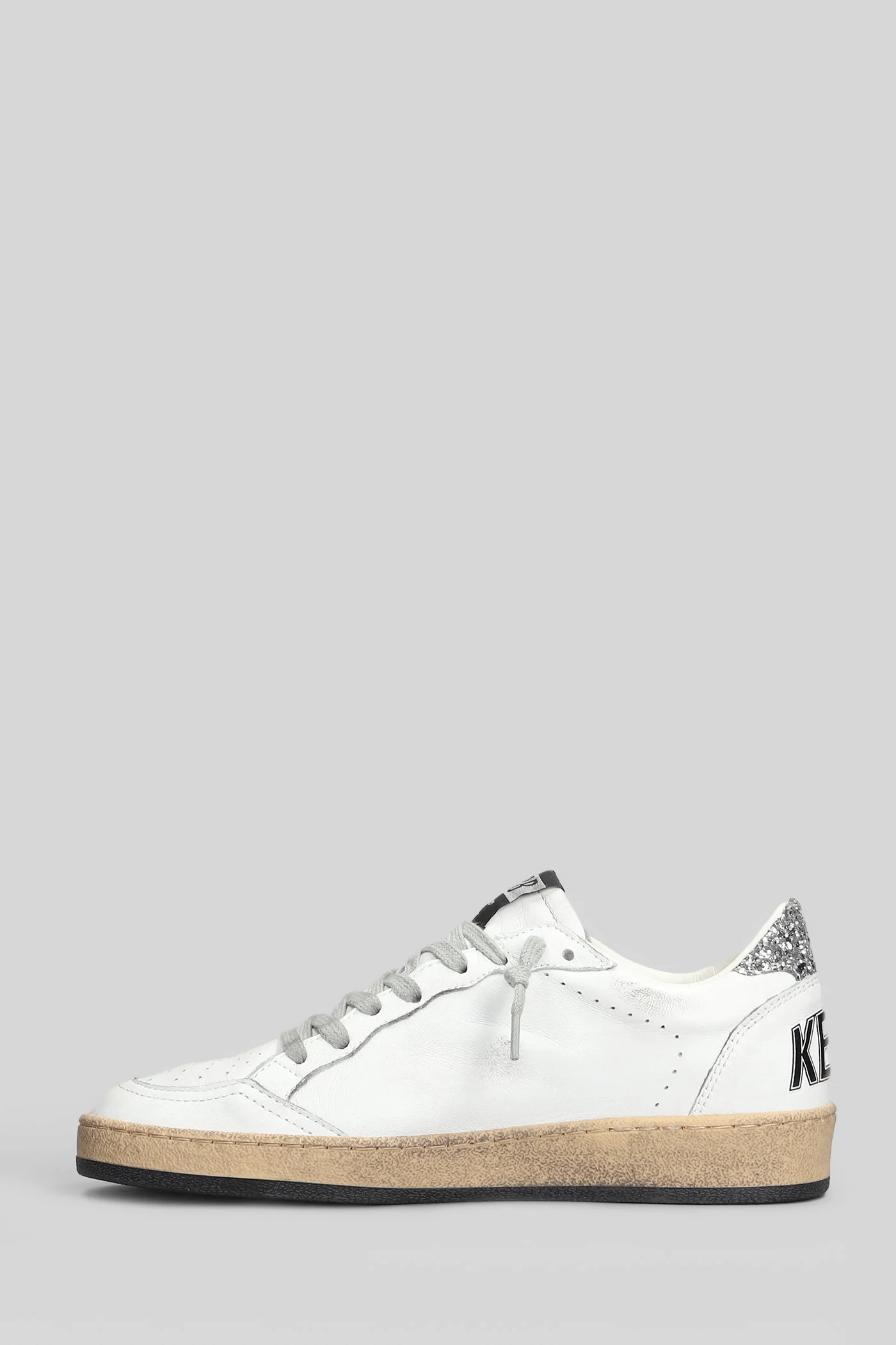Ball Star Sneakers in white leather - Image 3