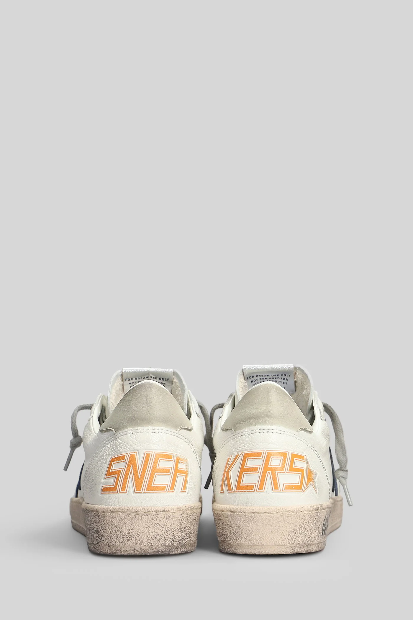 Ball Star Sneakers in white leather - Image 4