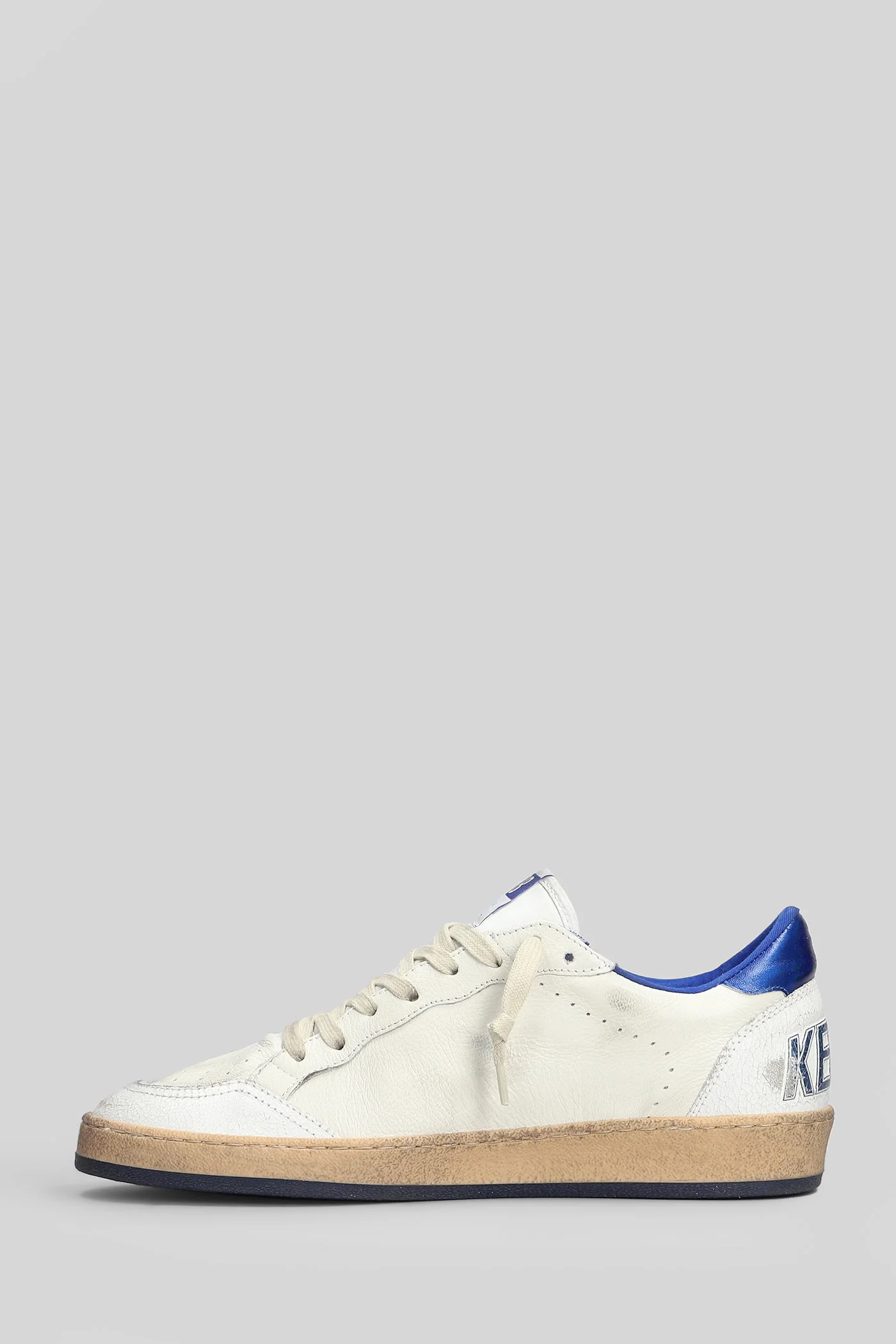 Ball Star Sneakers in white leather - Image 8