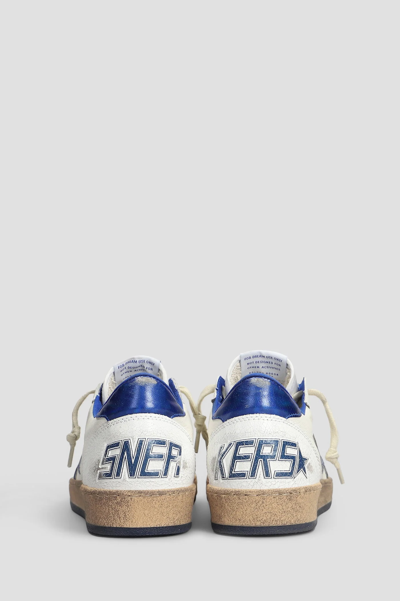 Ball Star Sneakers in white leather - Image 9