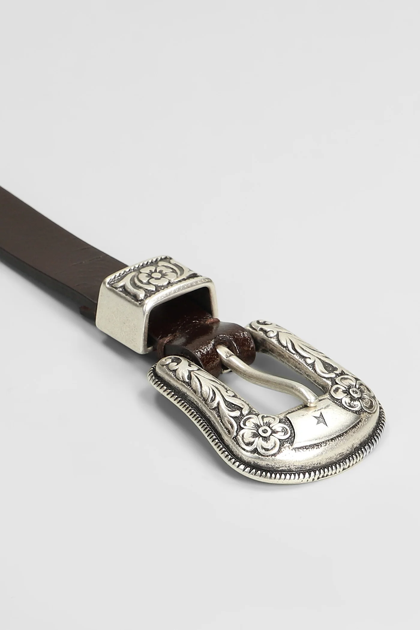 Belt New Tex Belts in dark brown leather - Image 2