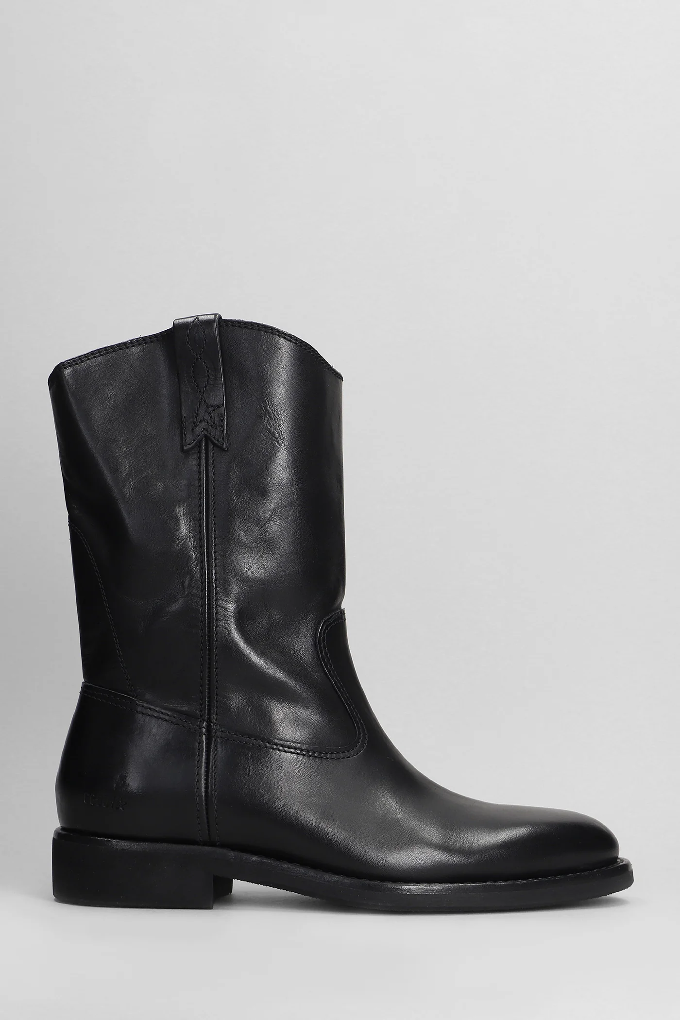 Biker Ankle boots in black leather