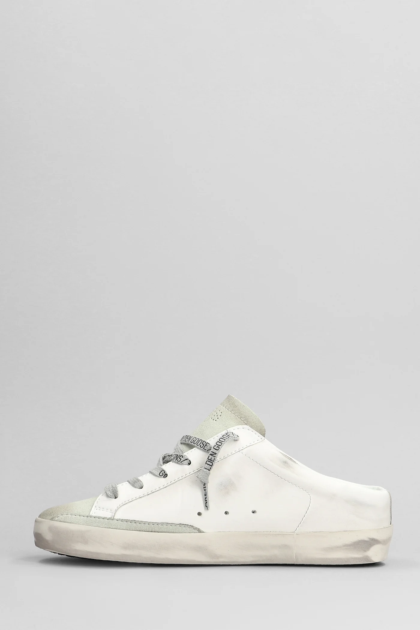 Bio Based Sneakers in white suede and leather - Image 3