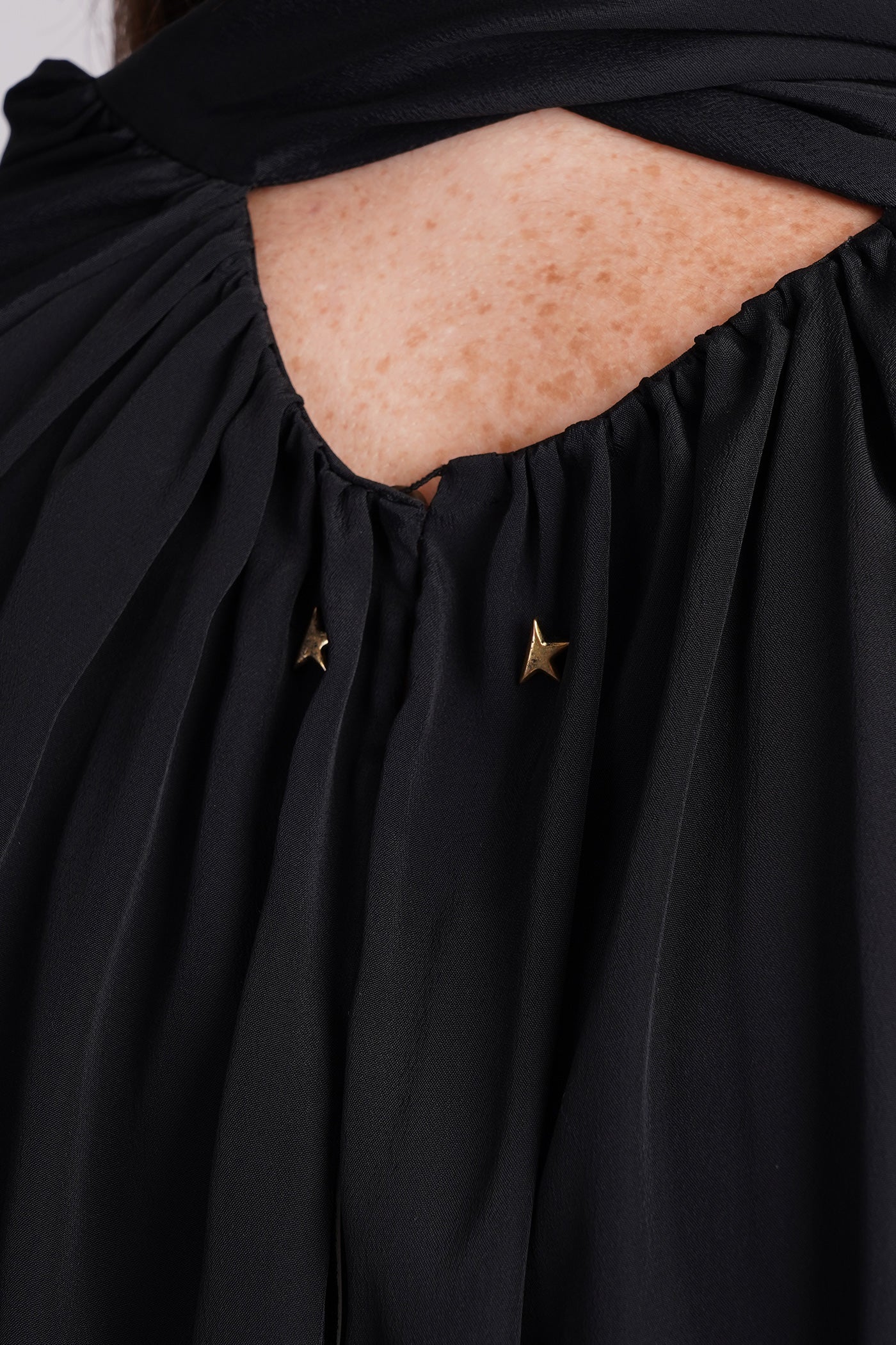 Blouse in black silk - Image 5