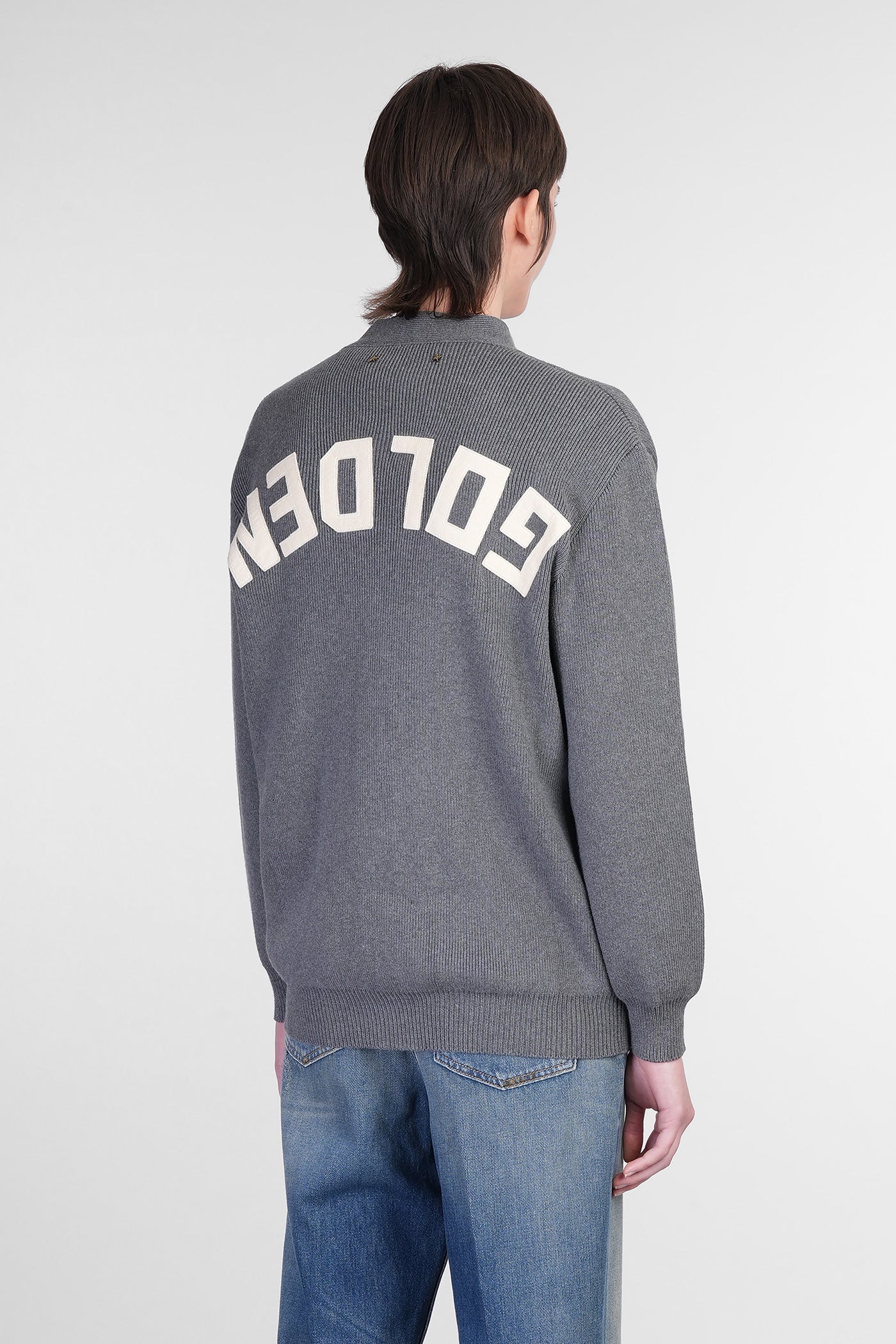 Cardigan in grey cotton - Image 3
