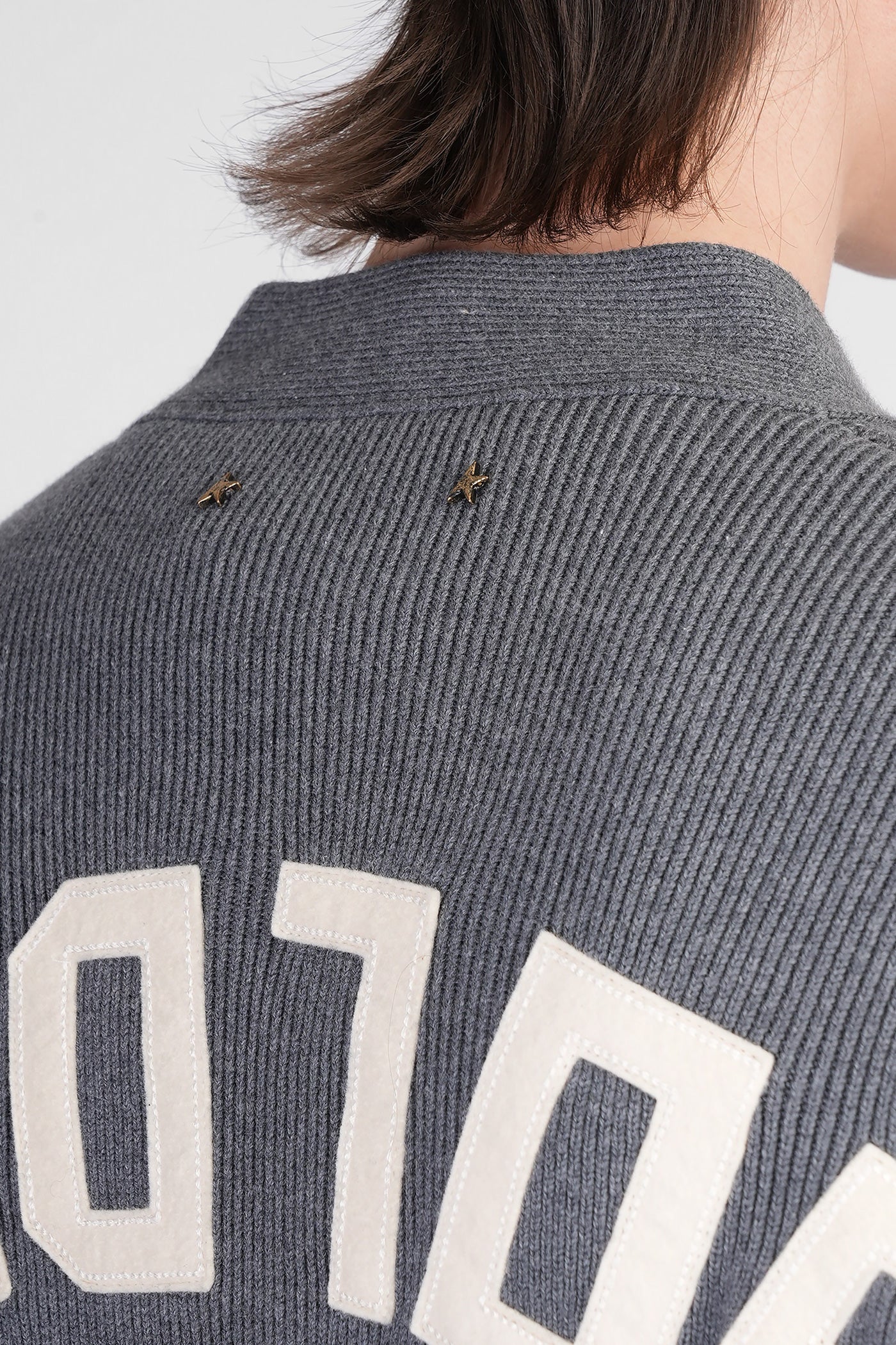 Cardigan in grey cotton - Image 5