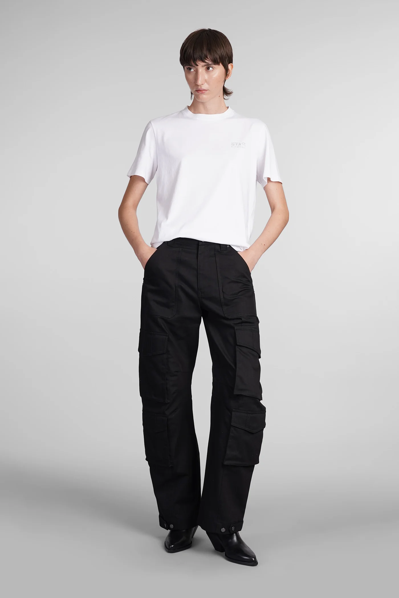 Cargo lisette Pants in black polyester - Image 2