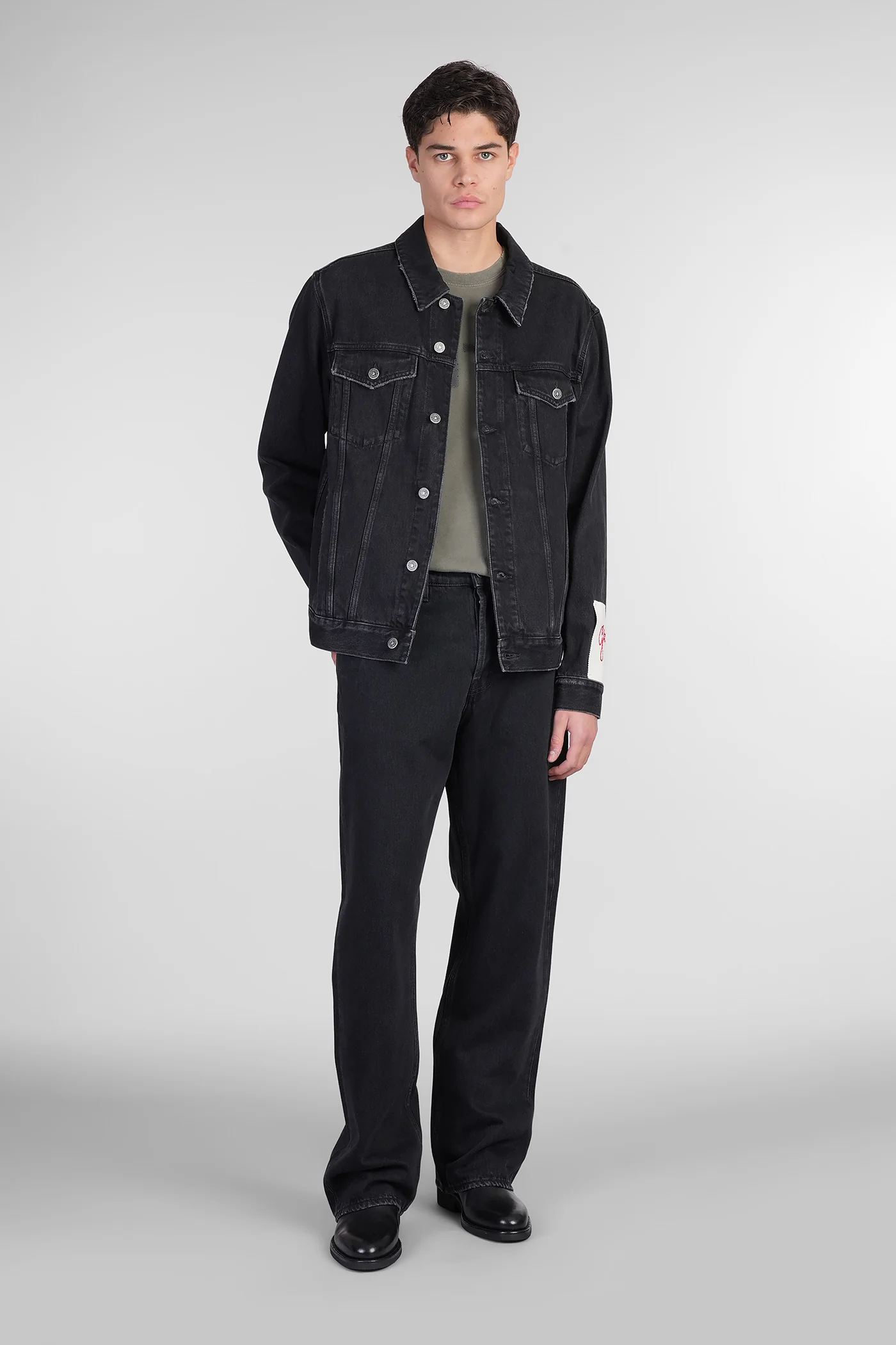 Denim Jackets in black denim - Image 2