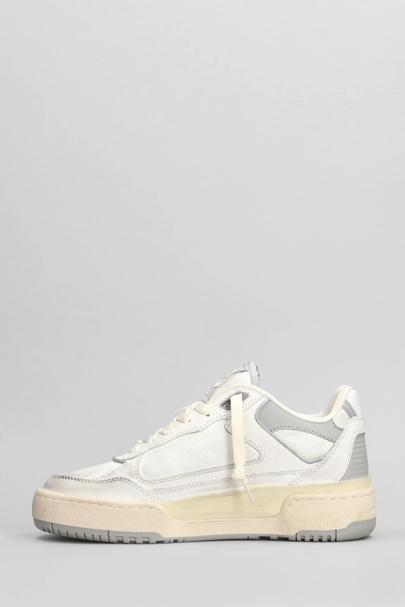 Forty 2 Sneakers in white leather - Image 3