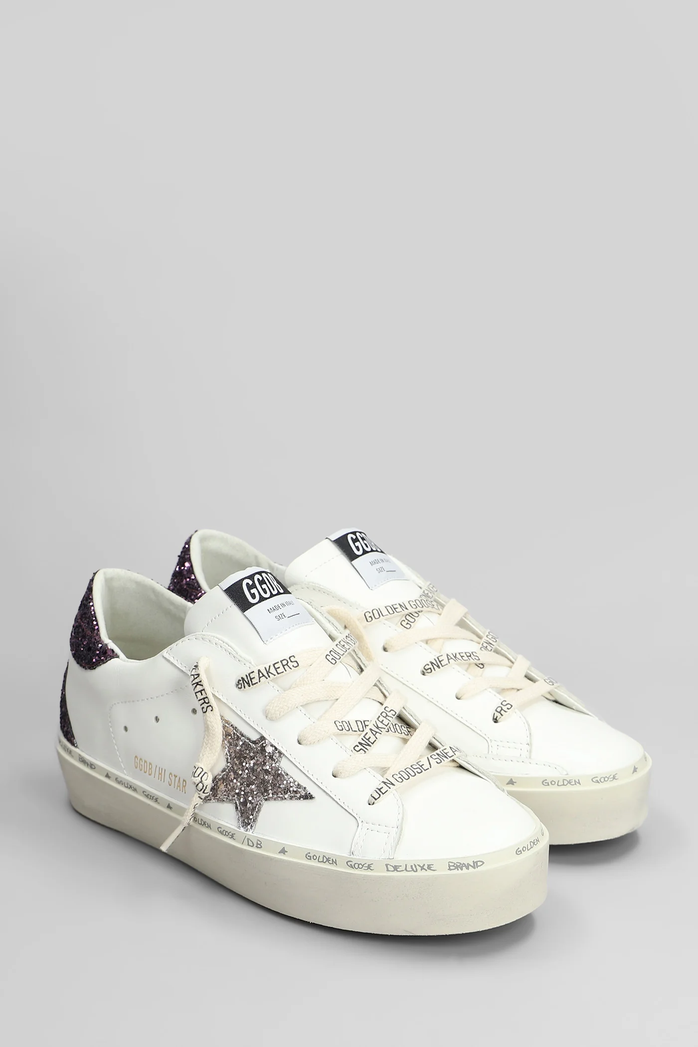 Hi Star Sneakers in white leather - Image 2