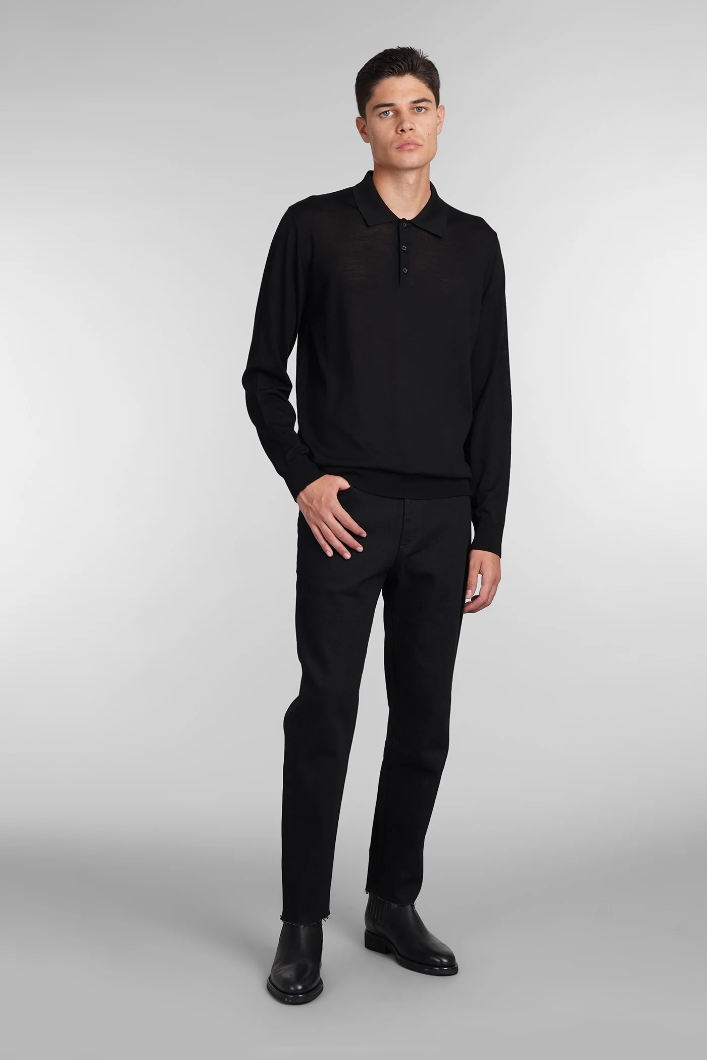 Jeans in black denim - Image 2