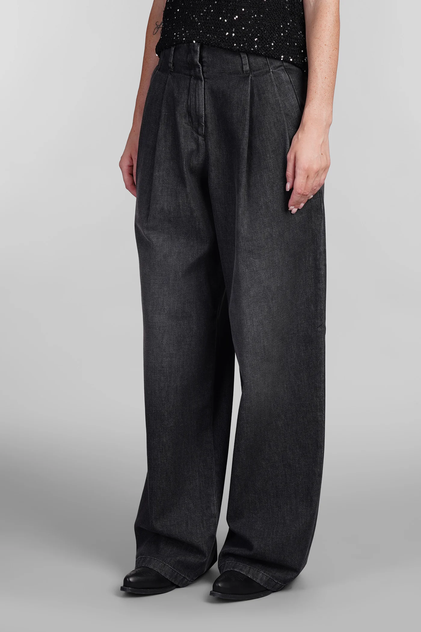 Jeans in black denim - Image 4
