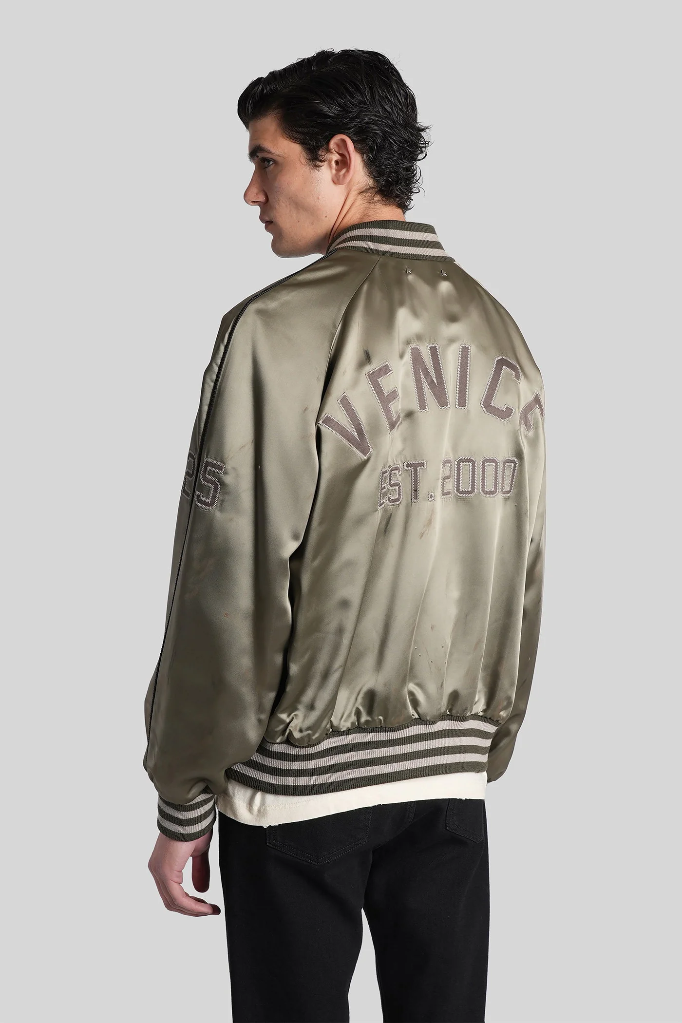 Journey Bomber Bomber Jacket in green polyester - Image 3