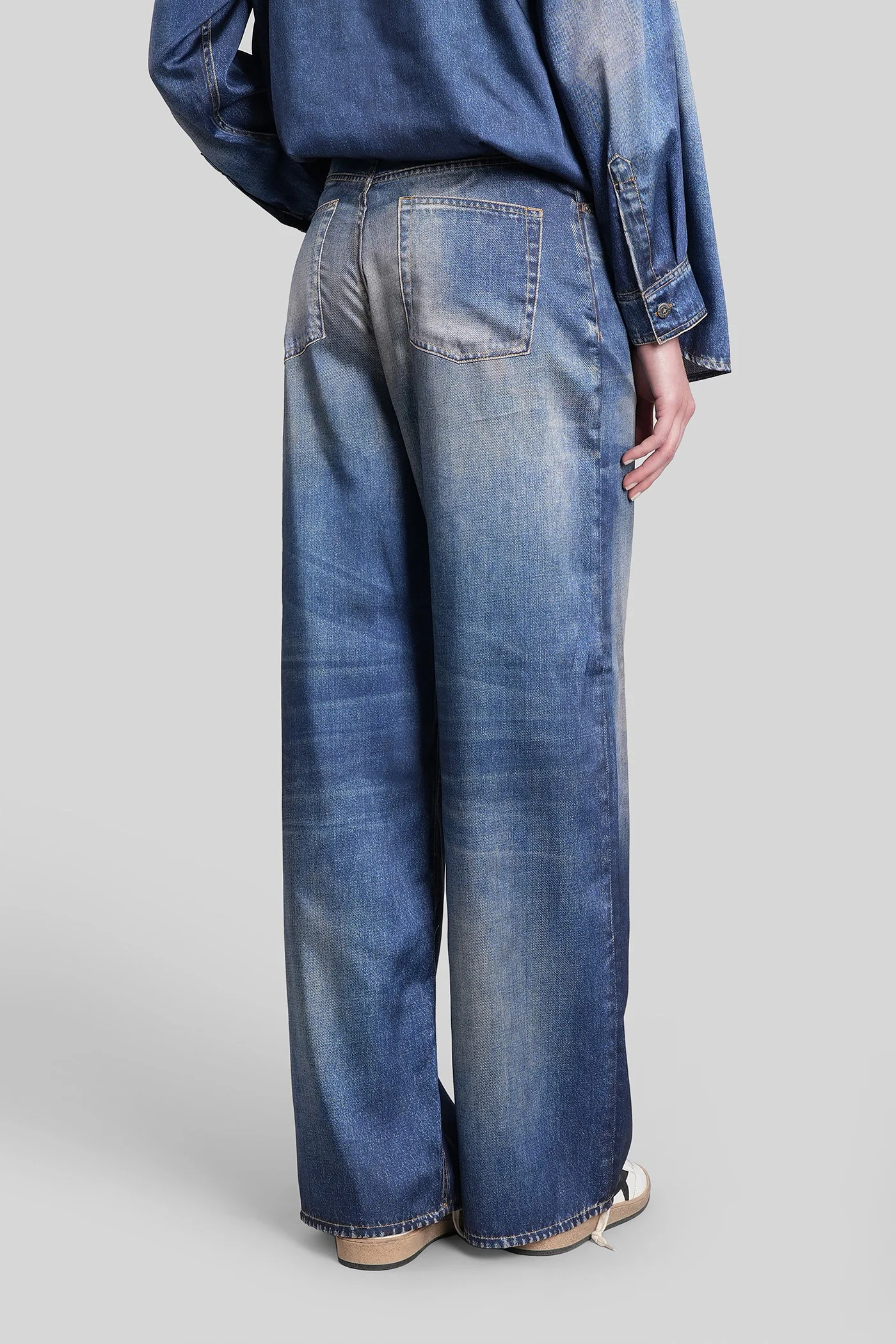 Melody Pants in cyan polyester - Image 3