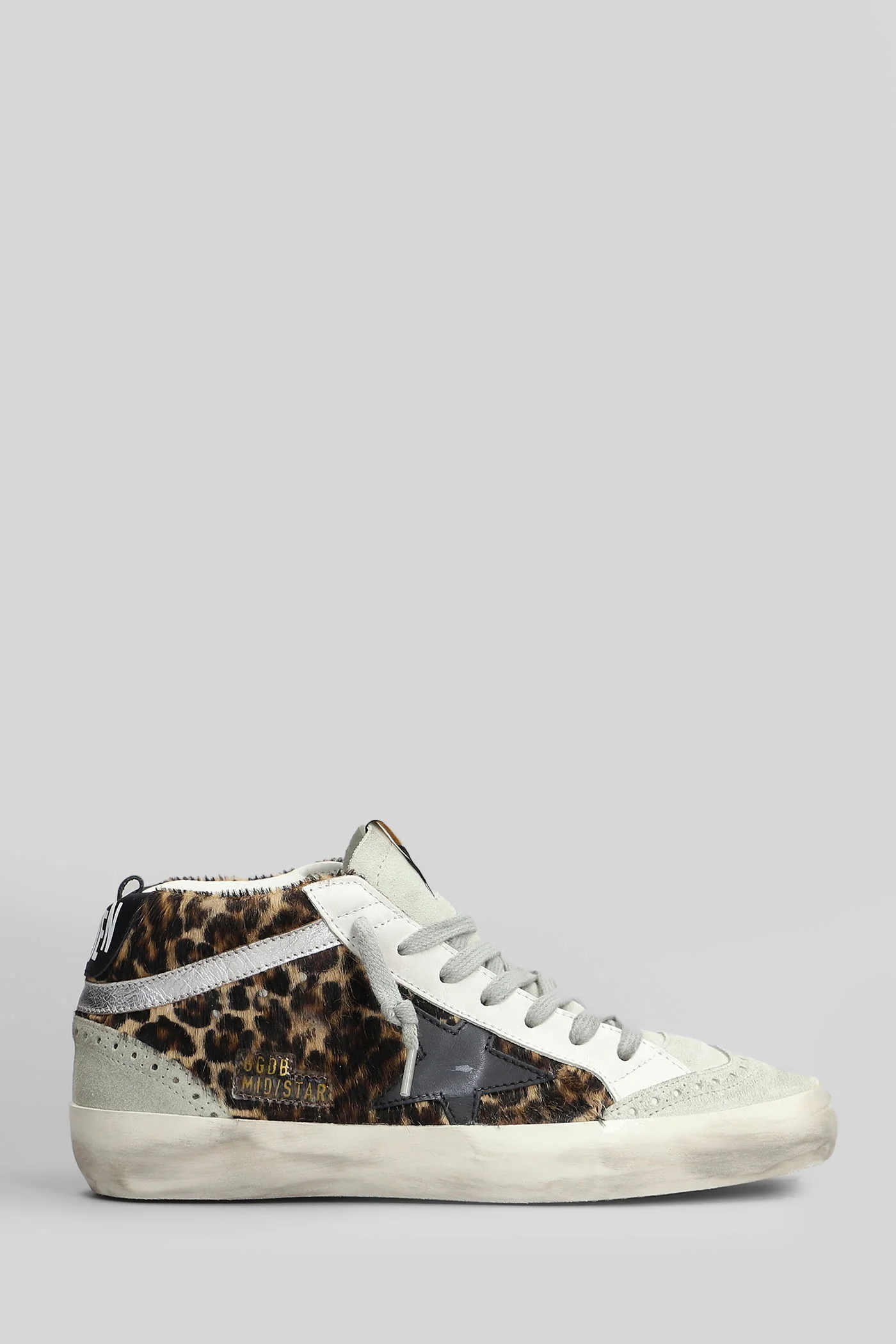 Mid Star Sneakers in Animalier pony skin