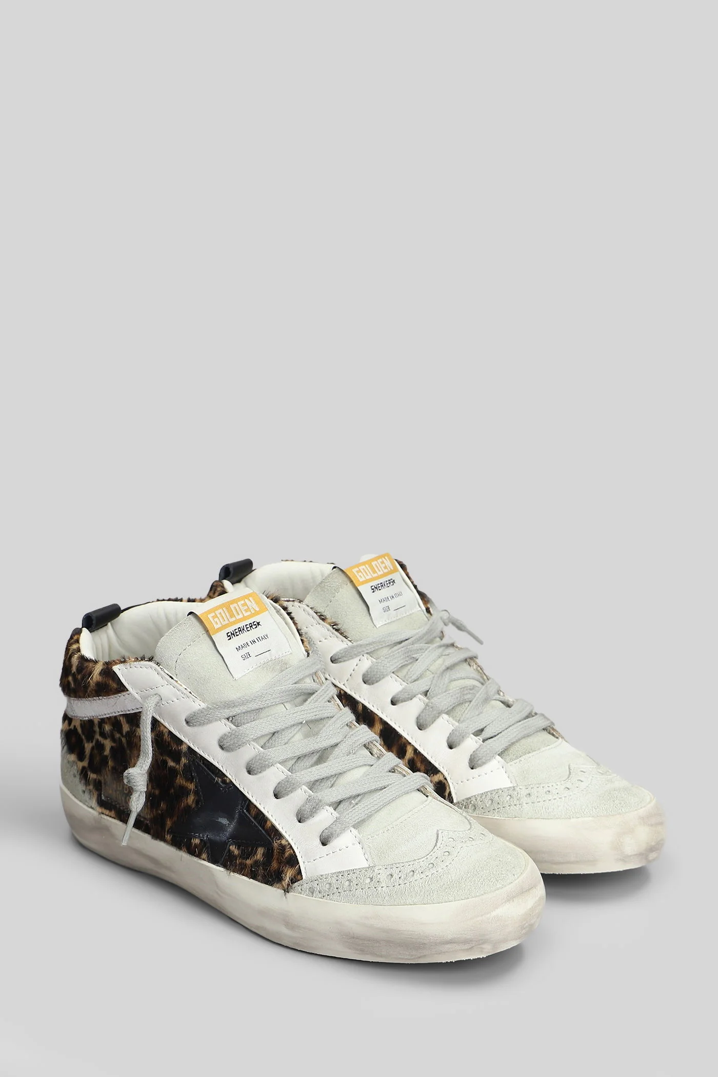 Mid Star Sneakers in Animalier pony skin - Image 2