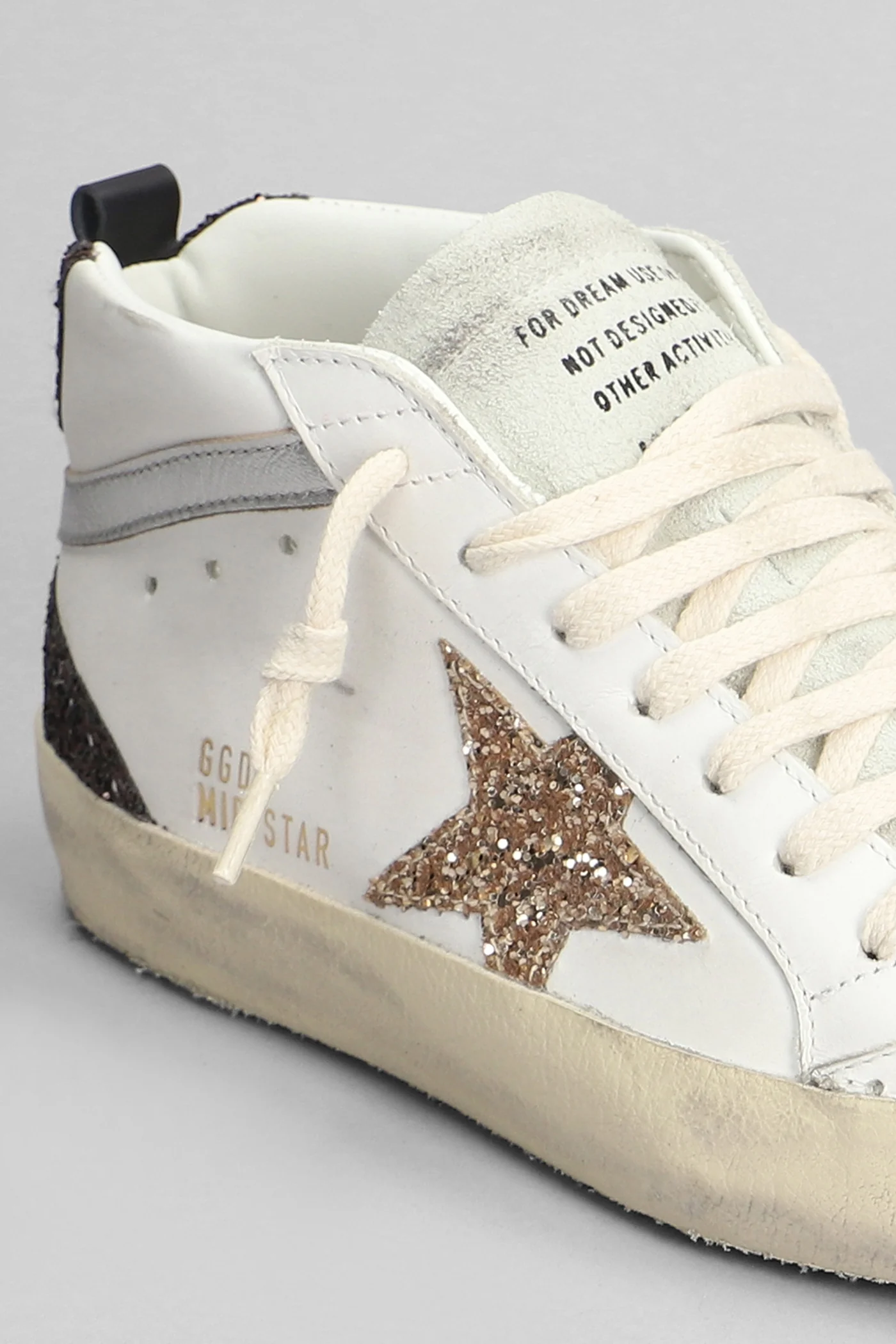 Mid Star Sneakers in white leather - Image 5