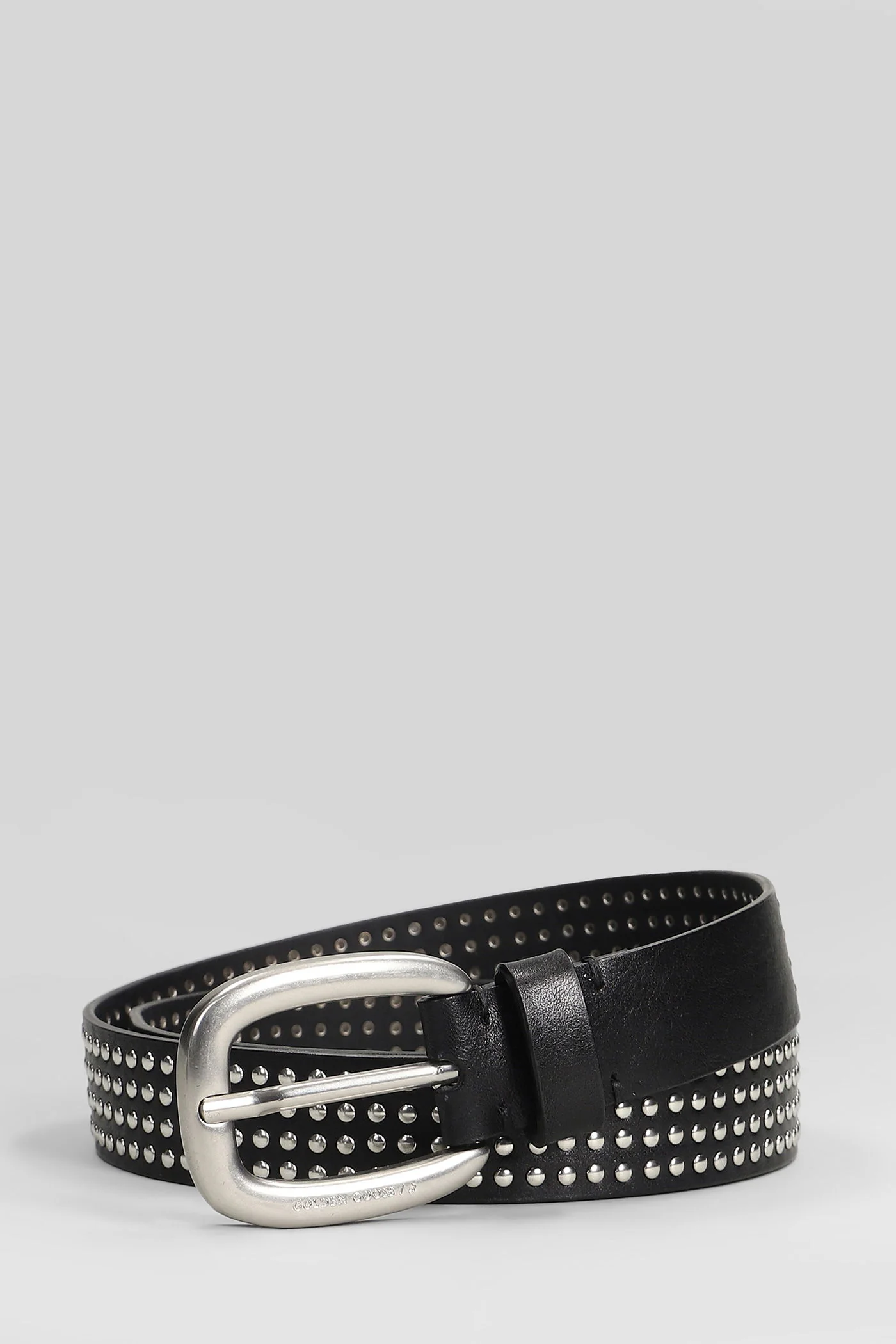 Mini Studs Belts in black leather - Image 2