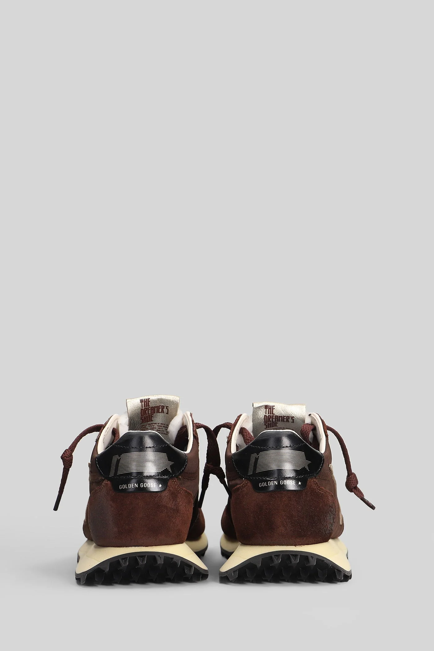 Running Marathon Sneakers in brown Suede and fabric - Image 4