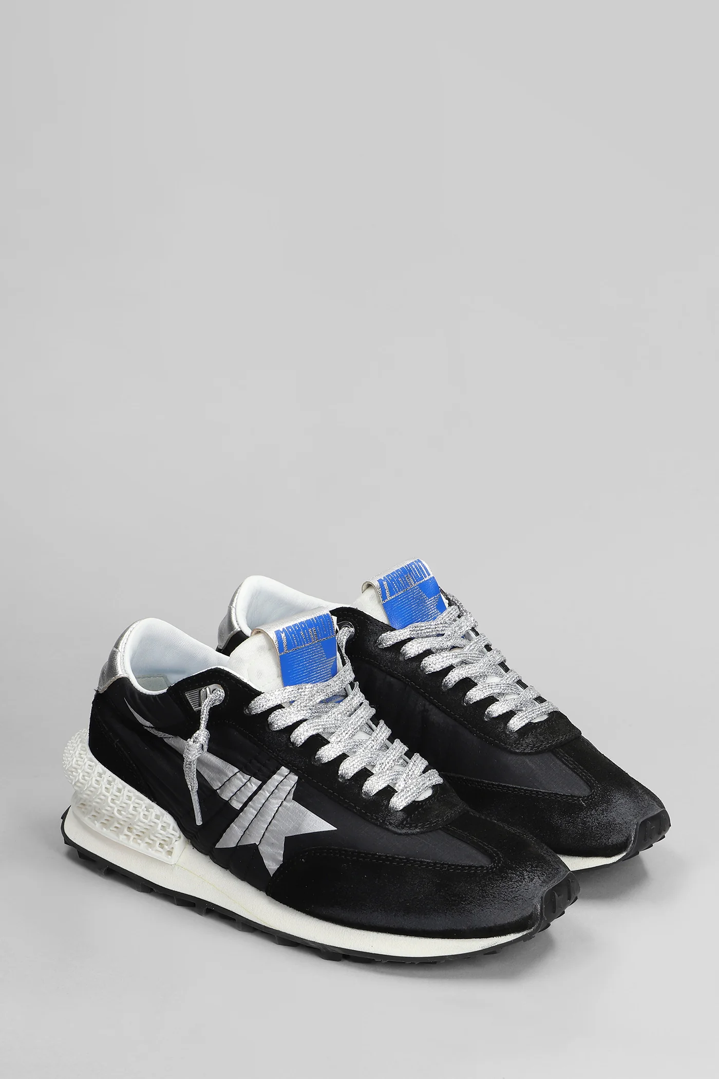 Running Sneakers in black nylon - Image 2