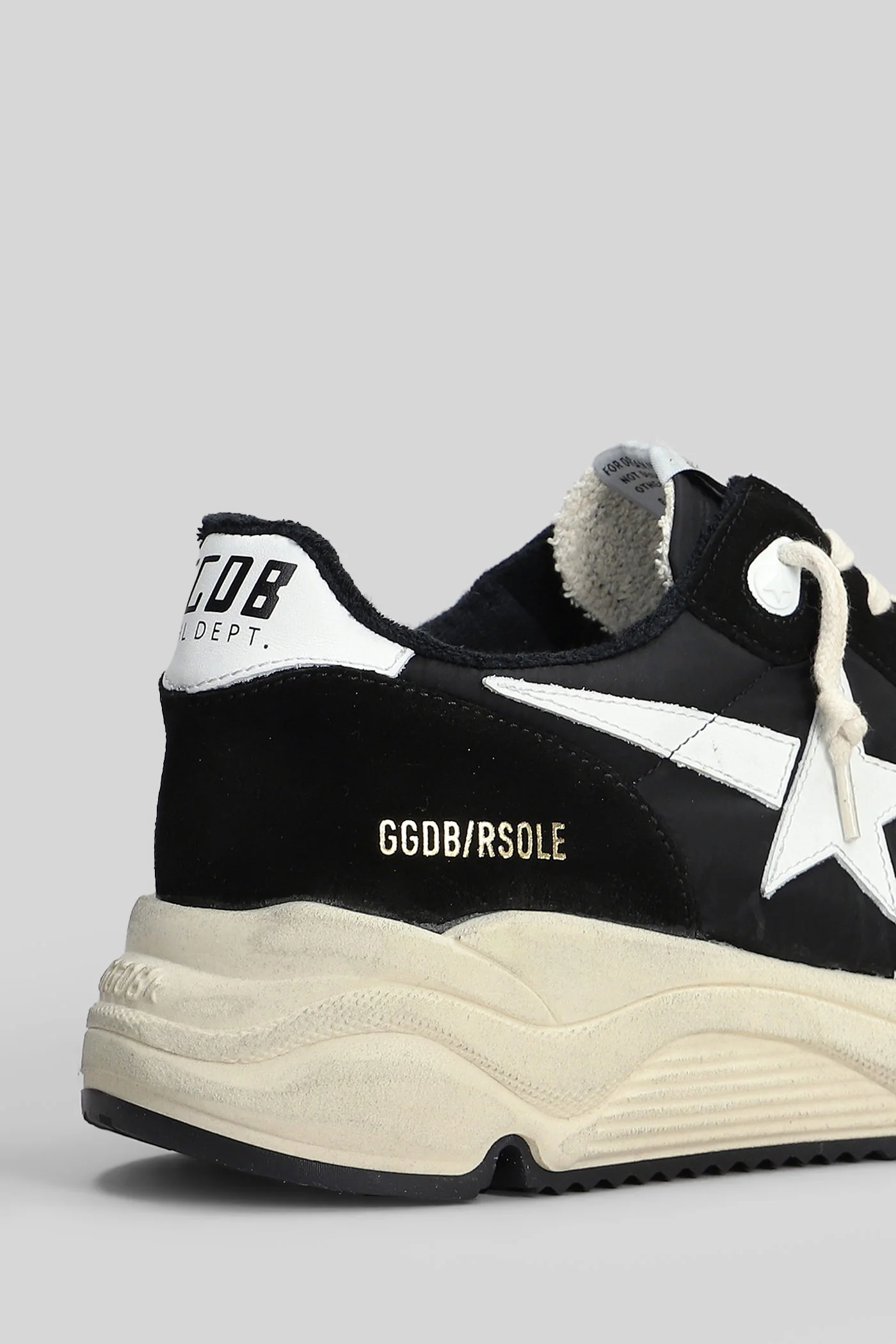 Running Sneakers in black Suede and fabric - Image 30