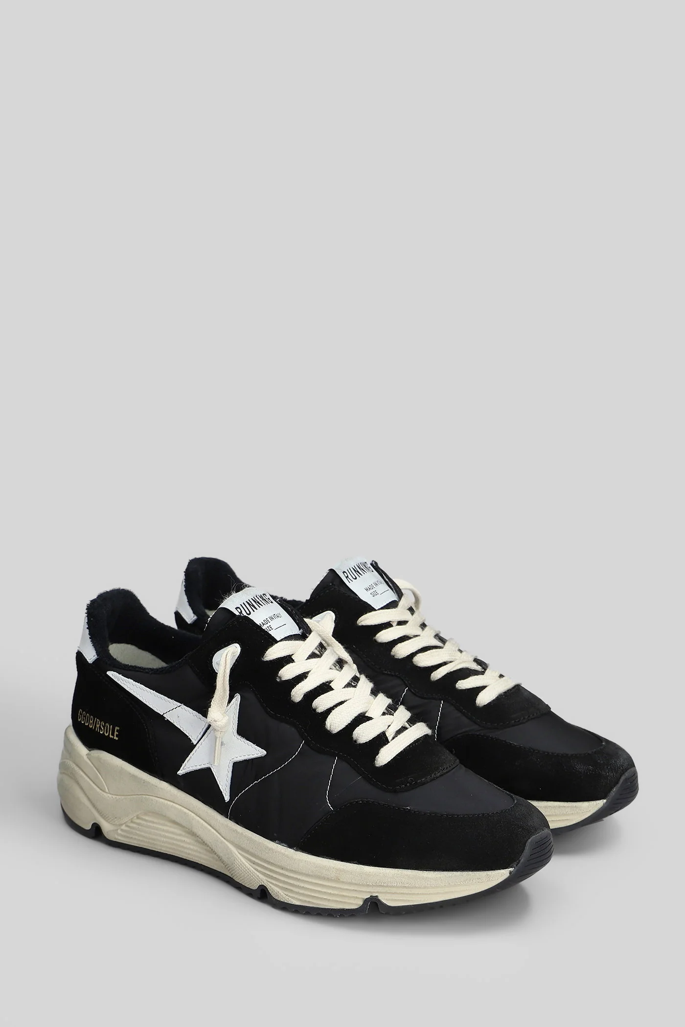 Running Sneakers in black Suede and fabric - Image 32