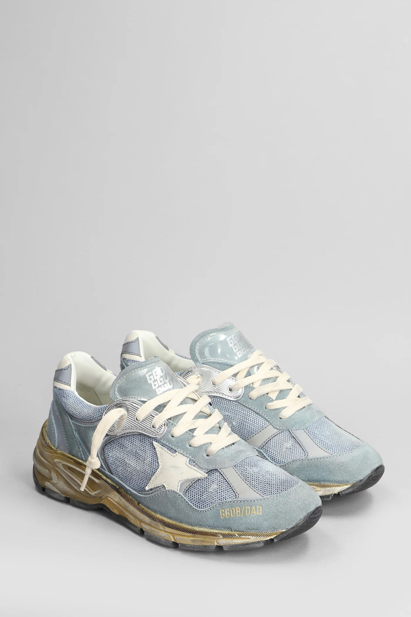 Running Sneakers in cyan Suede and fabric - Image 2