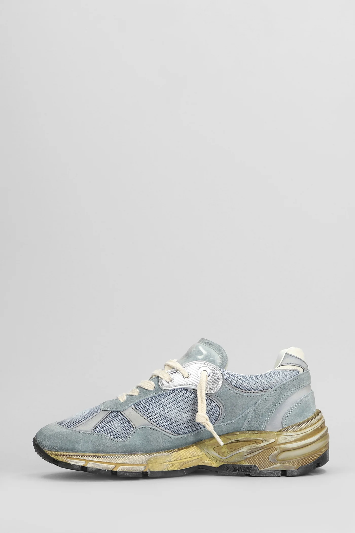 Running Sneakers in cyan Suede and fabric - Image 3
