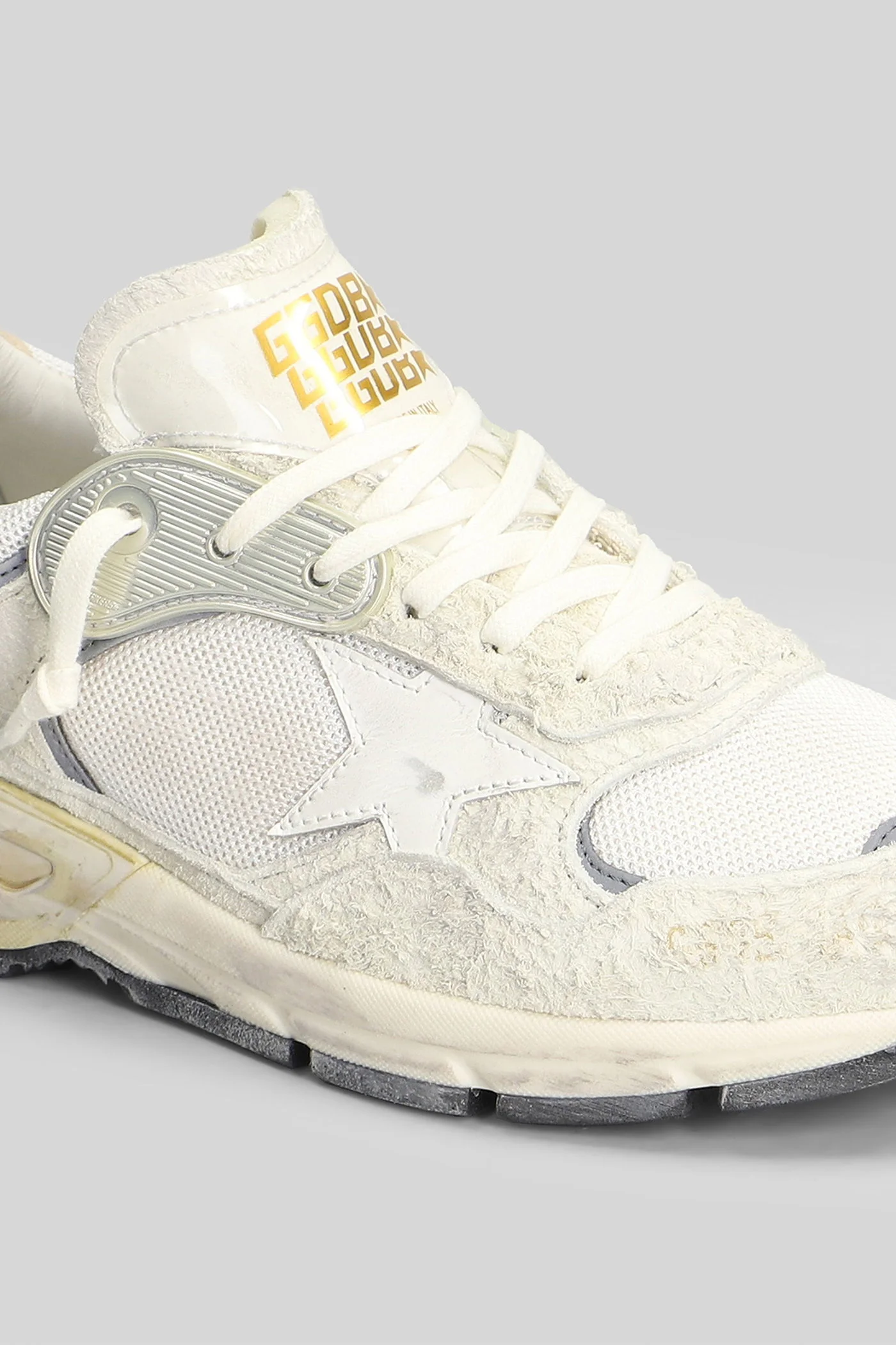 Running Sneakers in white Suede and fabric - Image 5