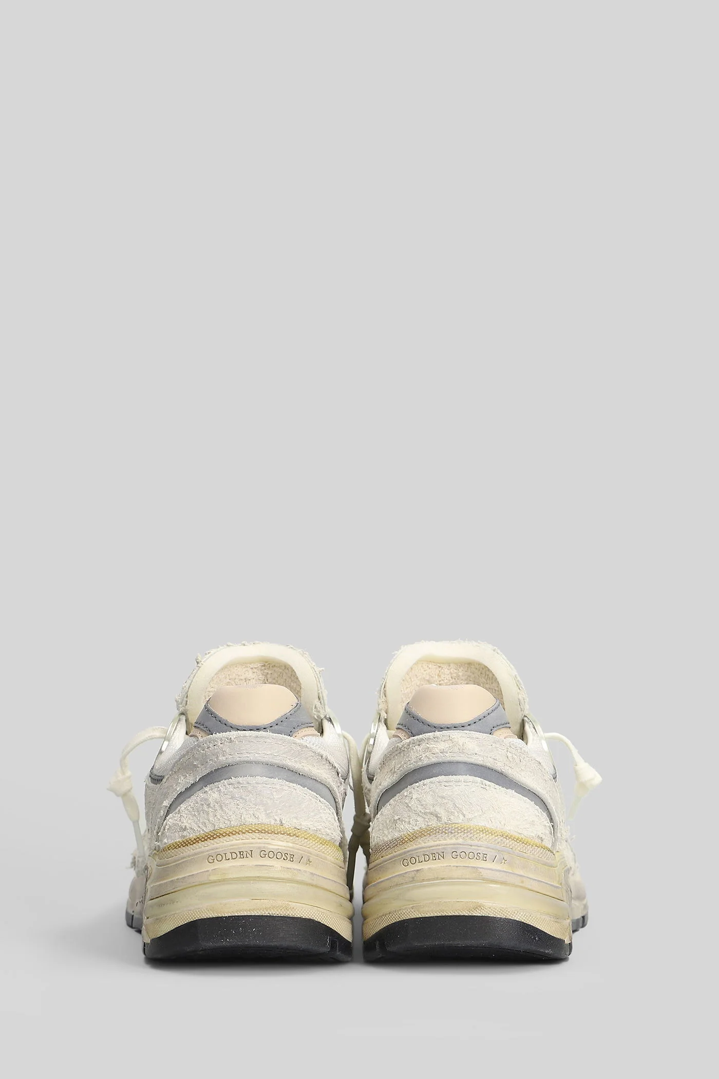 Running Sneakers in white Suede and fabric - Image 4