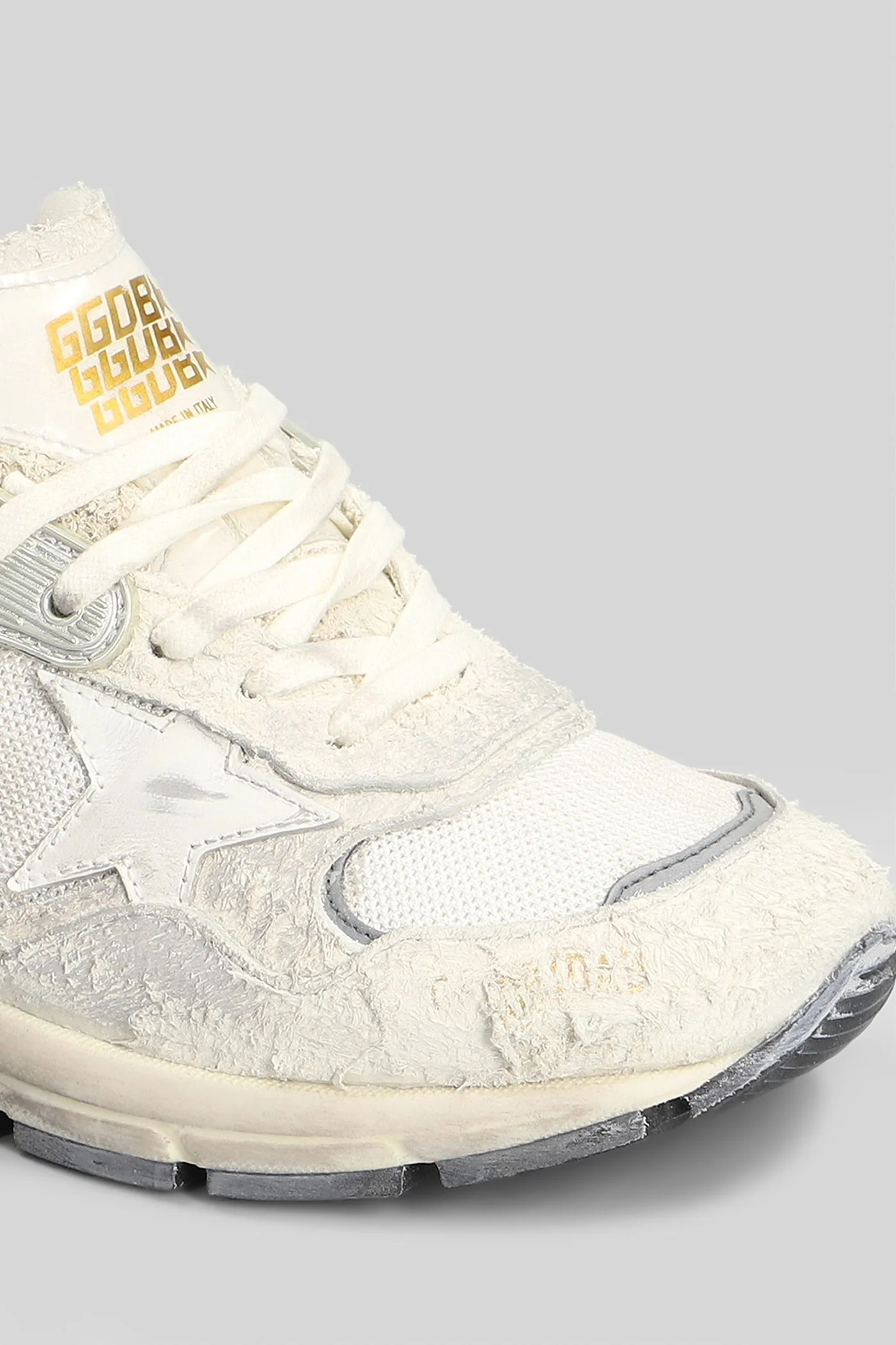 Running Sneakers in white Suede and fabric - Image 5