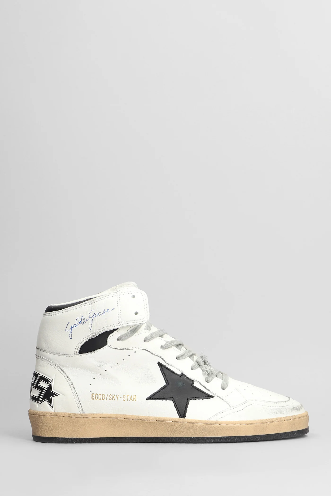 Sky Star Sneakers in white leather