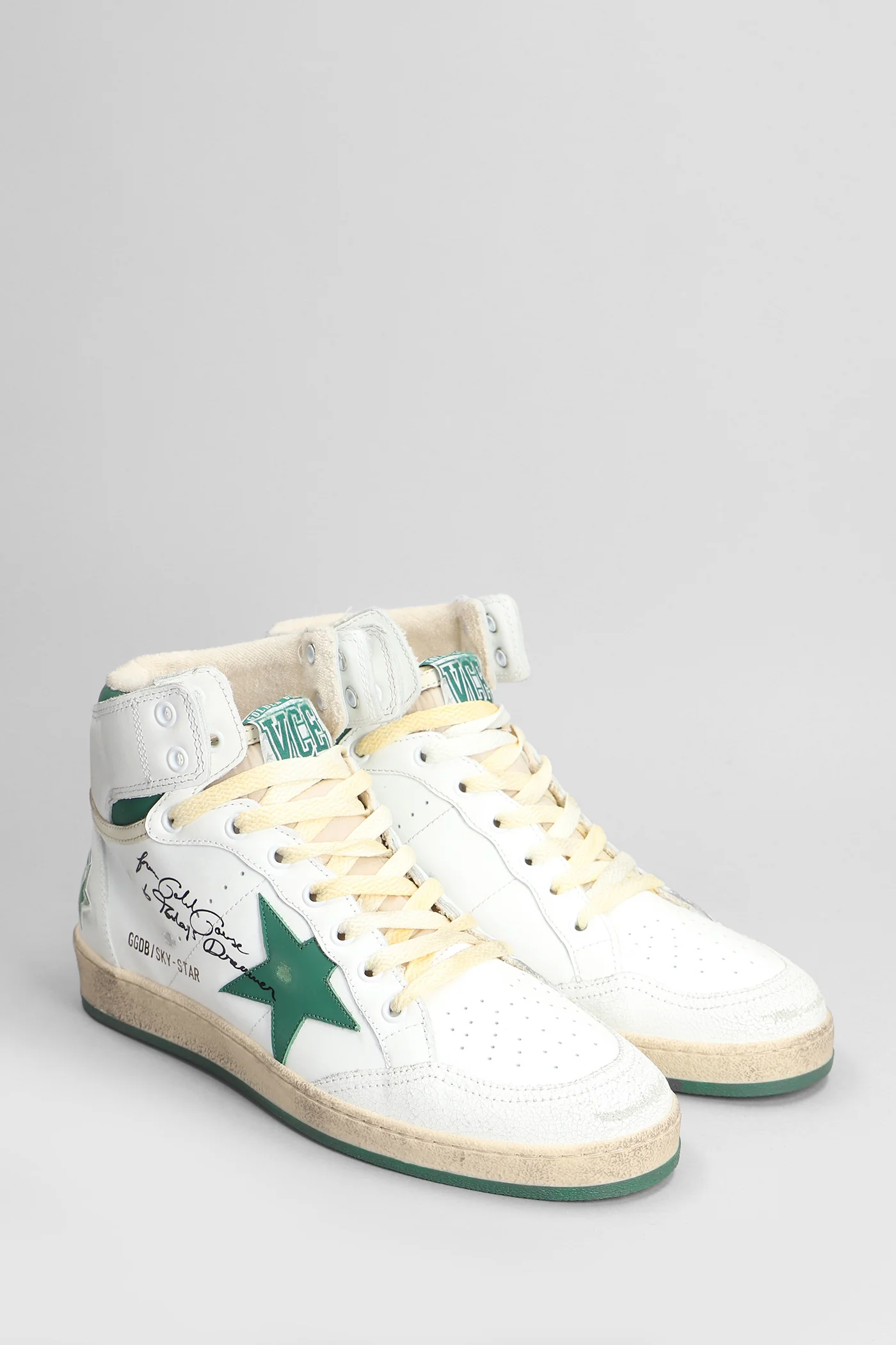 Sky Star Sneakers in white leather - Image 2