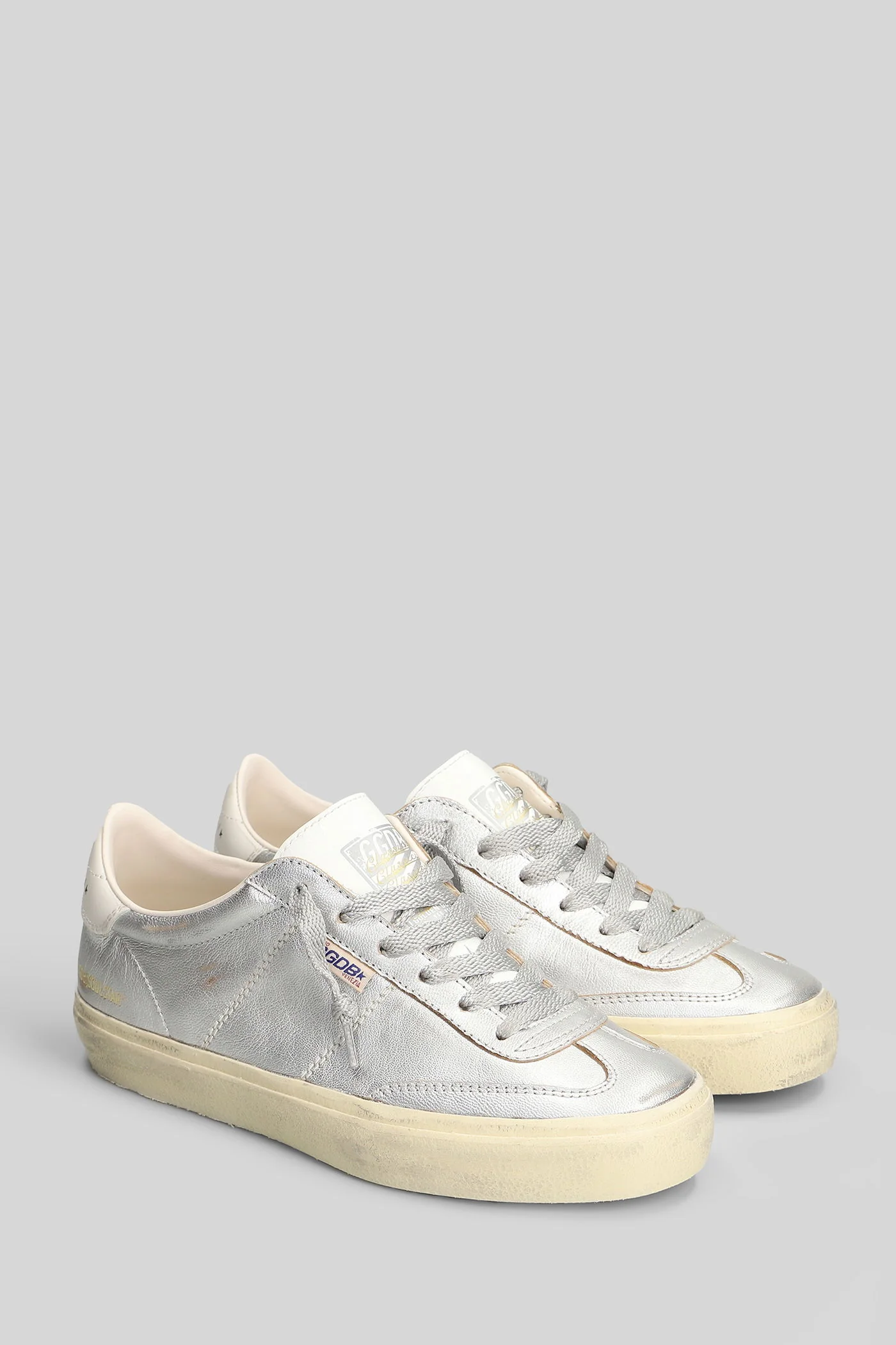 Soul Star Sneakers in silver leather - Image 2