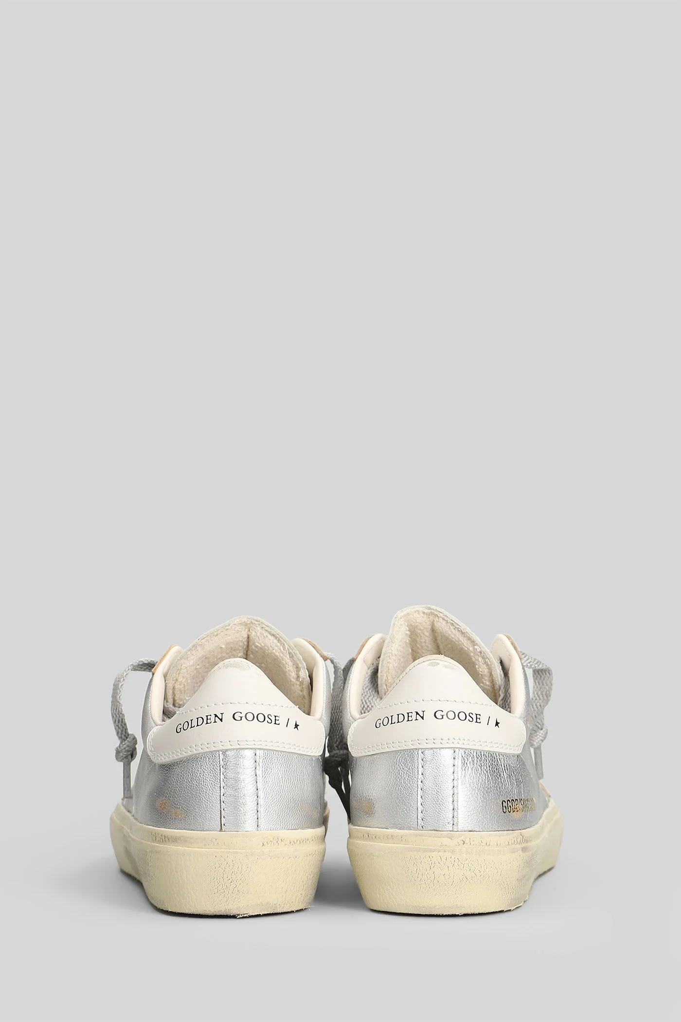 Soul Star Sneakers in silver leather - Image 4