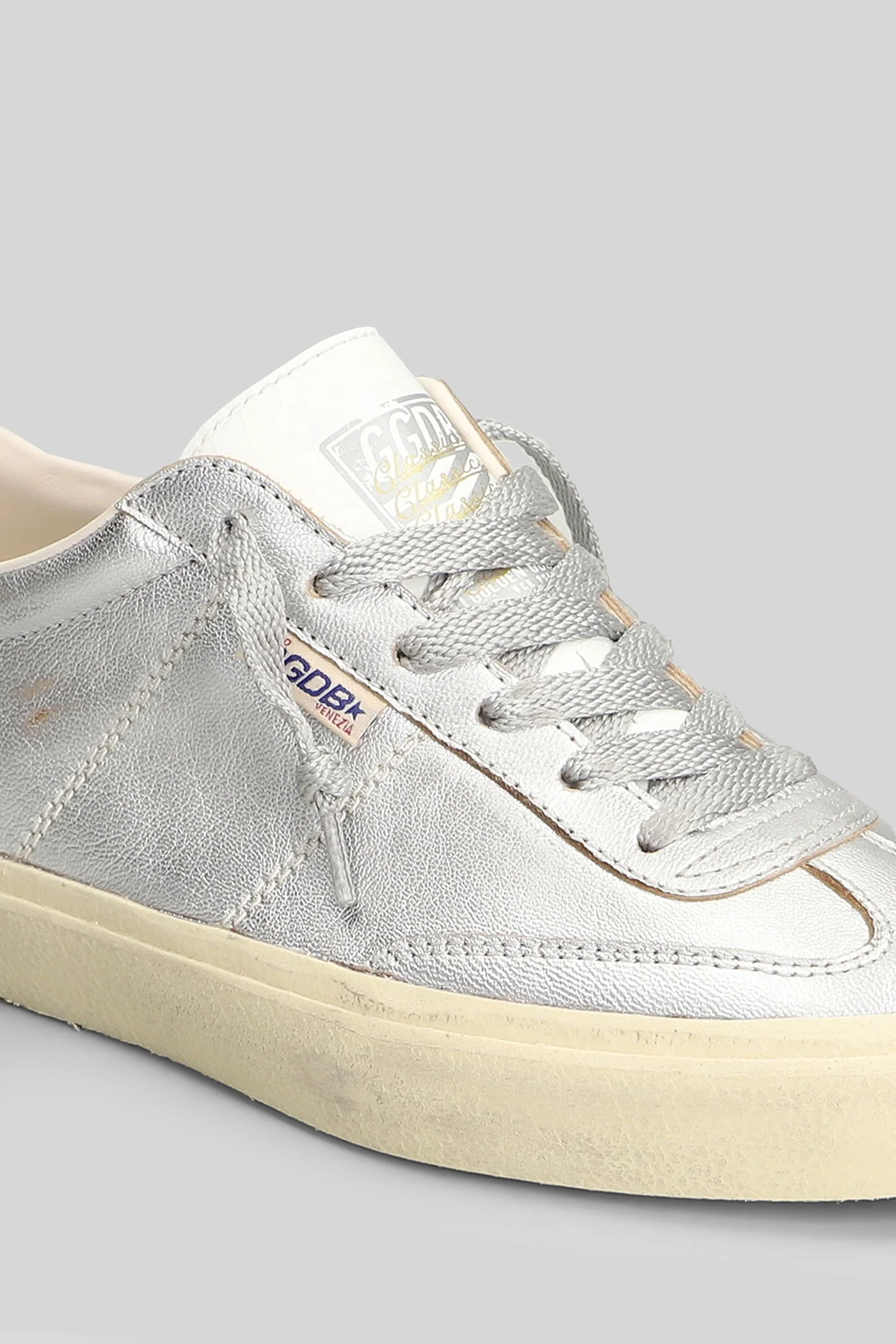 Soul Star Sneakers in silver leather - Image 5