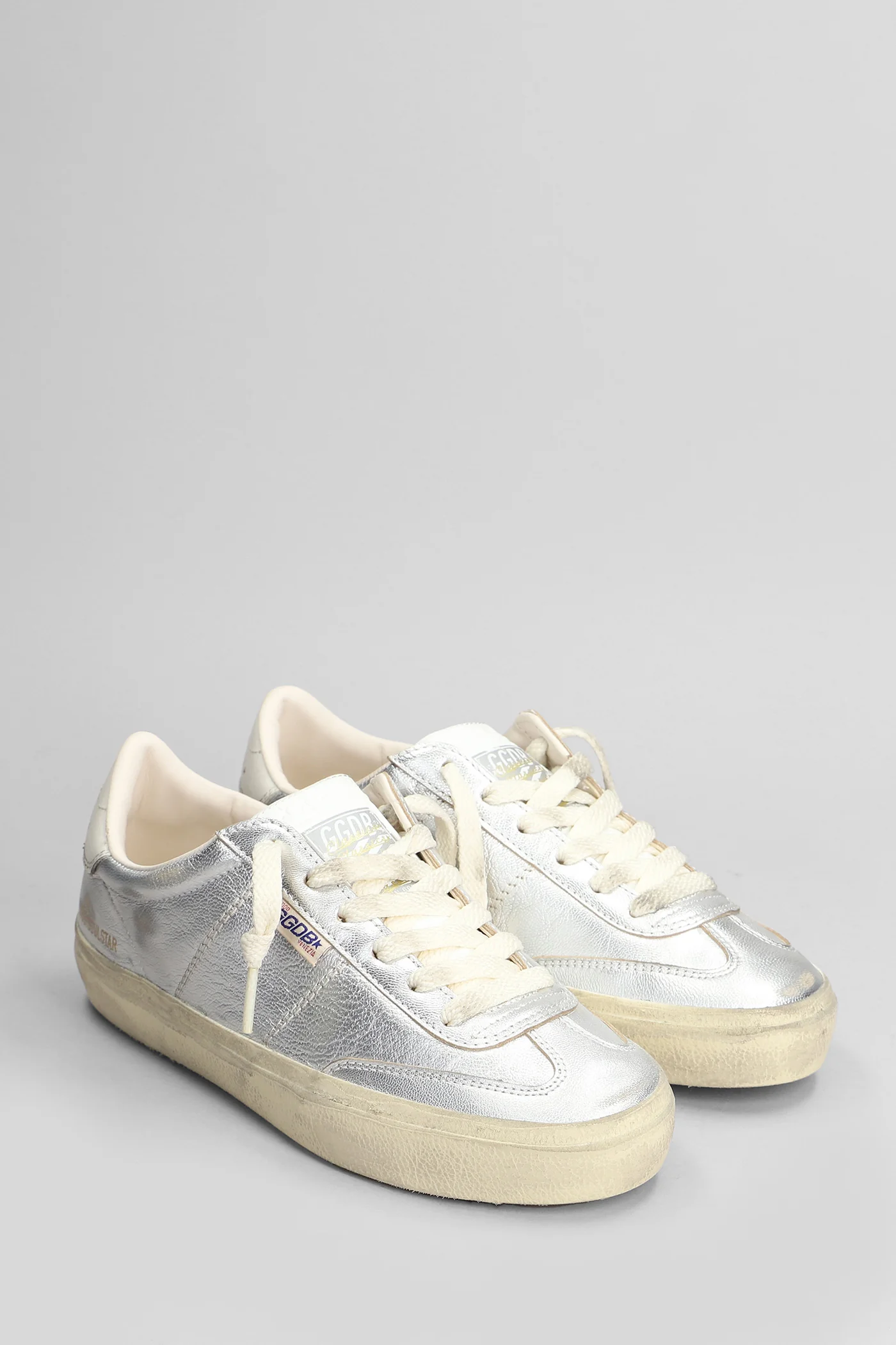 Soul Star Sneakers in silver leather - Image 2