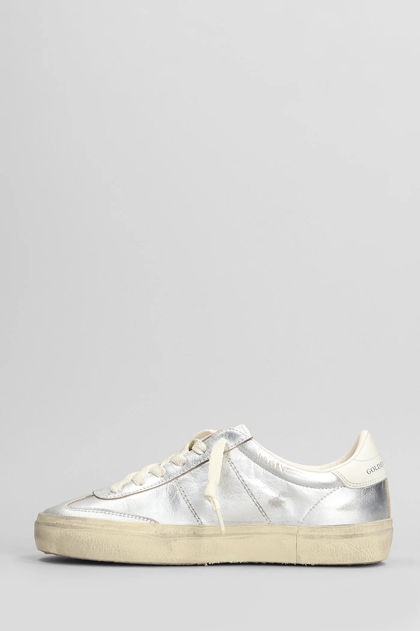 Soul Star Sneakers in silver leather - Image 3