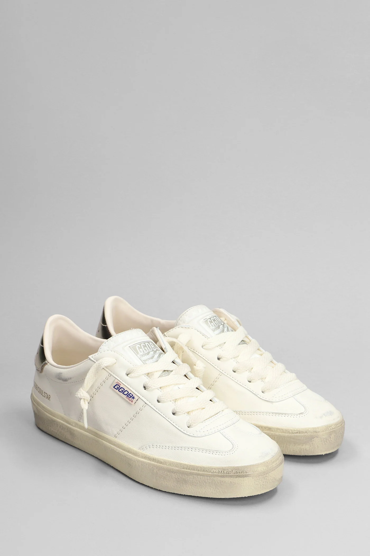 Soul Star Sneakers in white leather - Image 2