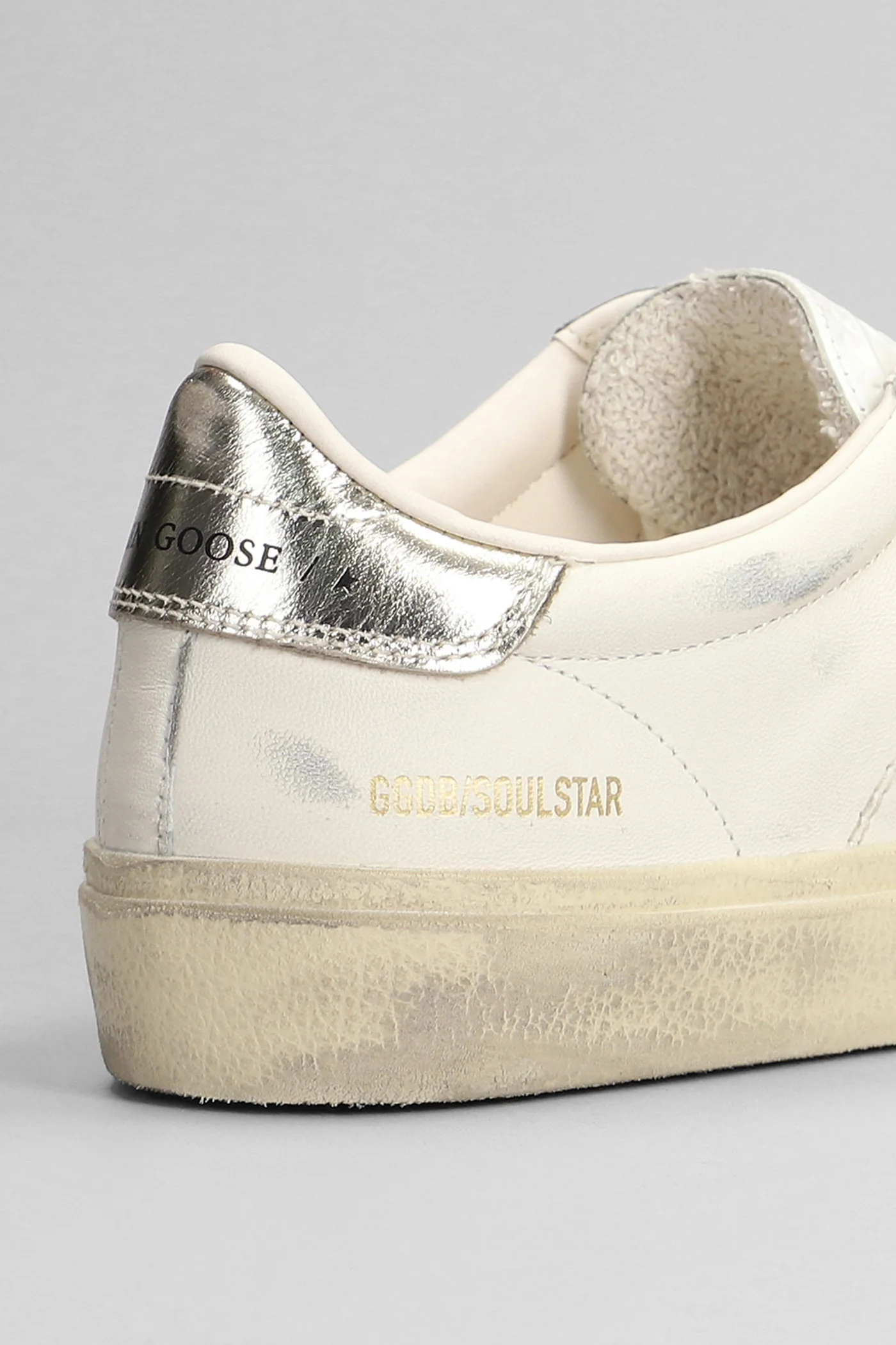 Soul Star Sneakers in white leather - Image 5